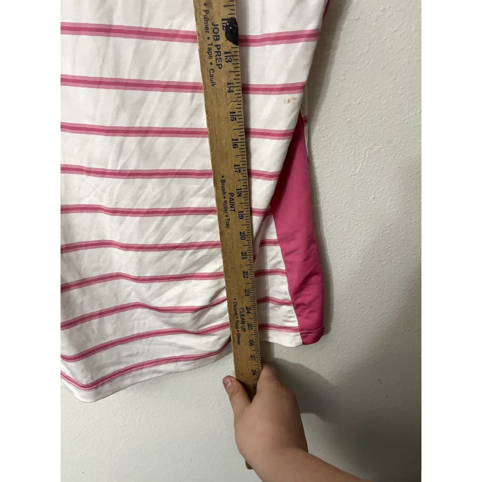 Adidas Adidas Womens Polo Shirt Climacool Sleeveless Pink Stripe L Casual Sportswear Shirt Womens L Pink Striped Polo Climacool Collar Adidas Size L / US 10 / IT 46 - 5 Thumbnail