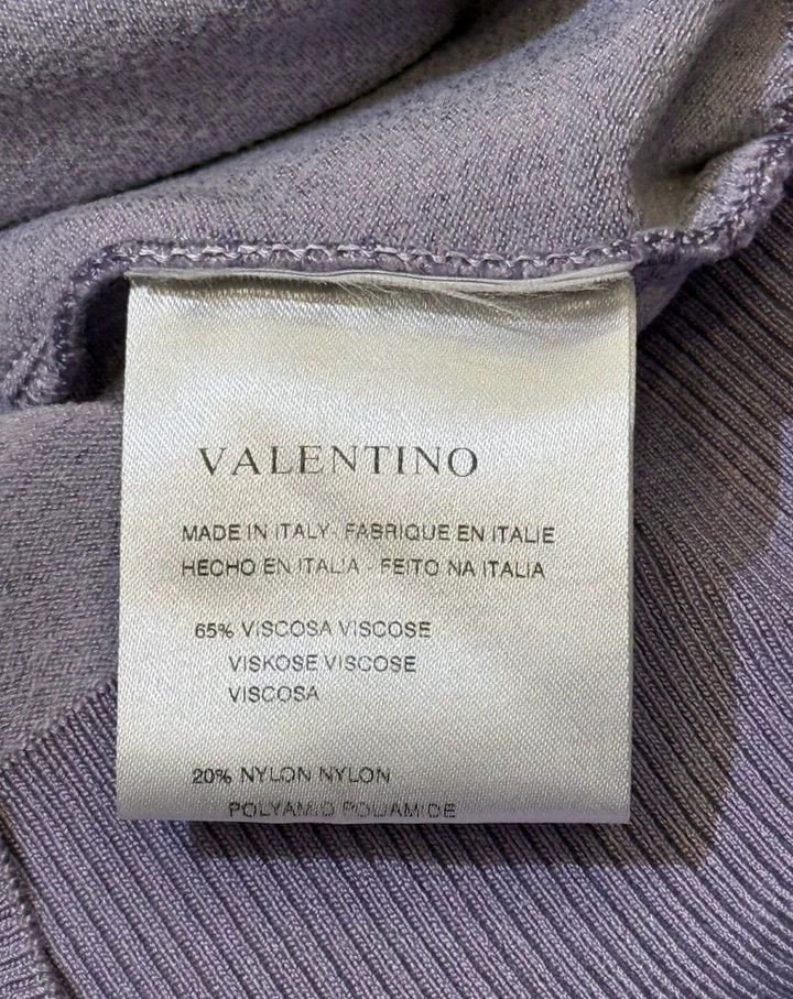 Valentino Valentino Purple lace collar knit top Size M / US 6-8 / IT 42-44 - 4 Thumbnail