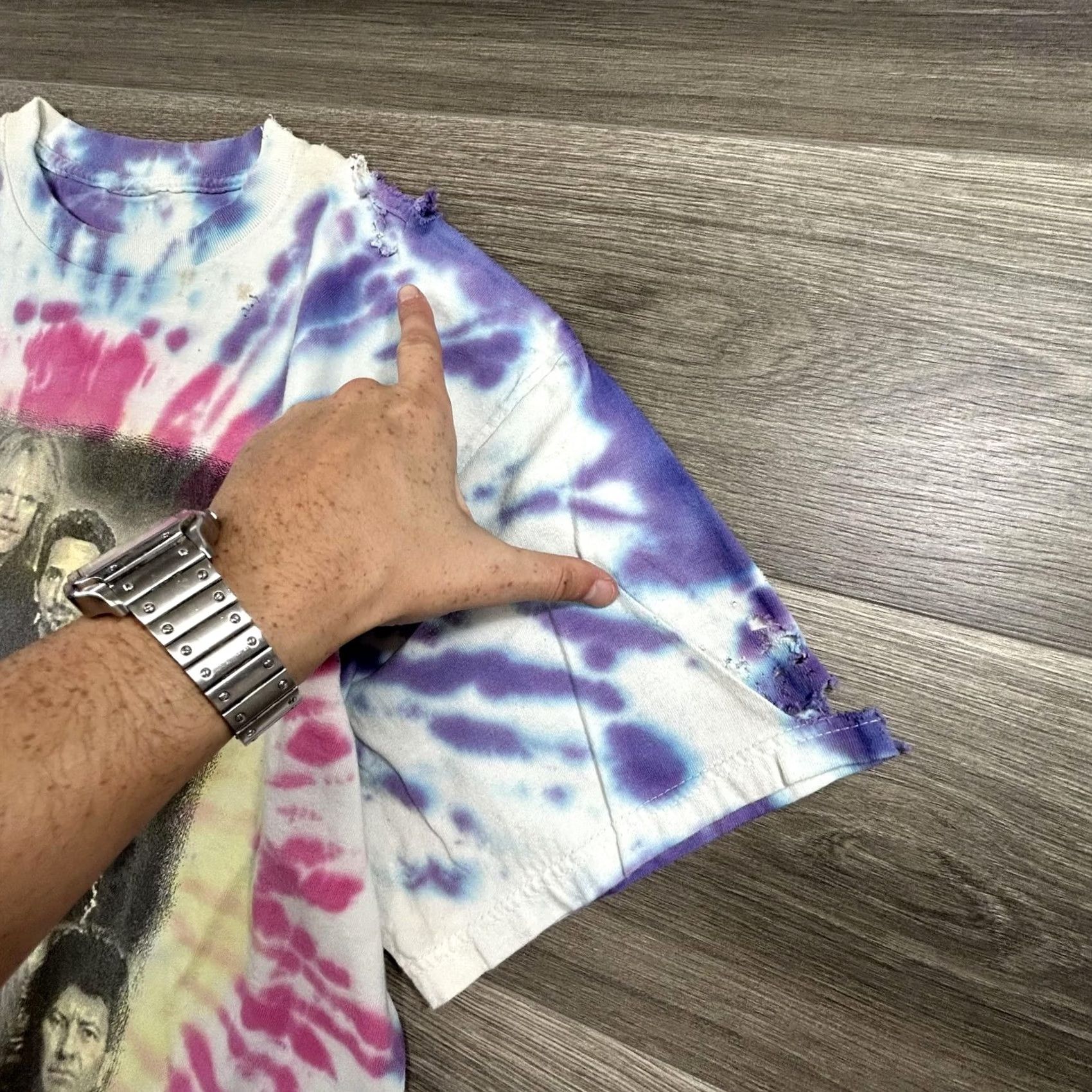Hanes VINTAGE Styx REO Speedwagon Shirt Mens L Tie Dye Rock Band Tour 2000s Thrashed Size US L / EU 52-54 / 3 - 4 Thumbnail