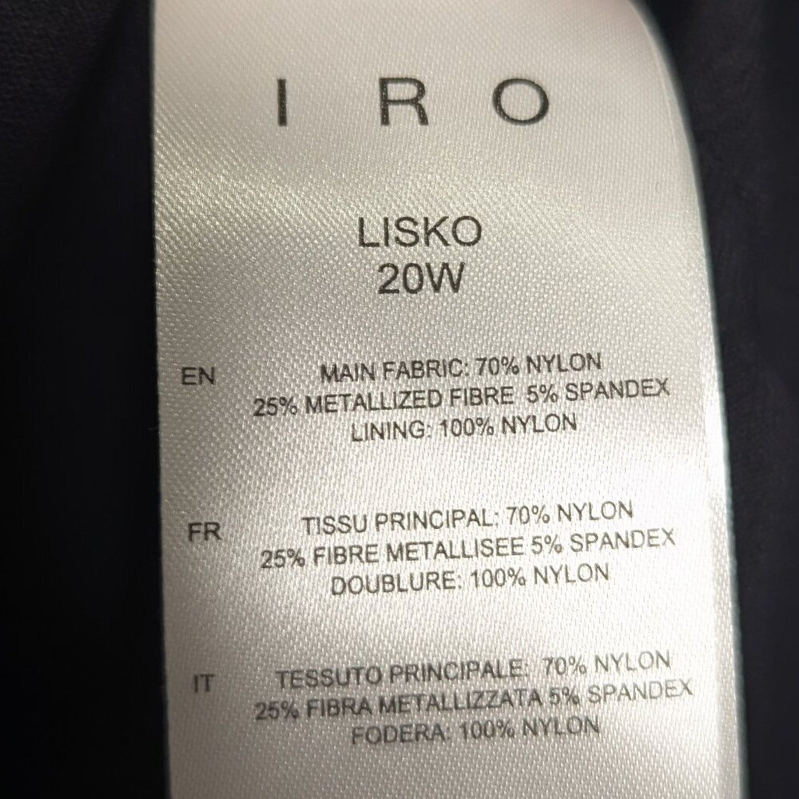 Iro IRO Silver Metallic Stretch Lisko Ruffle Front Mini Skirt Size 30" / US 8 / IT 44 - 7 Thumbnail