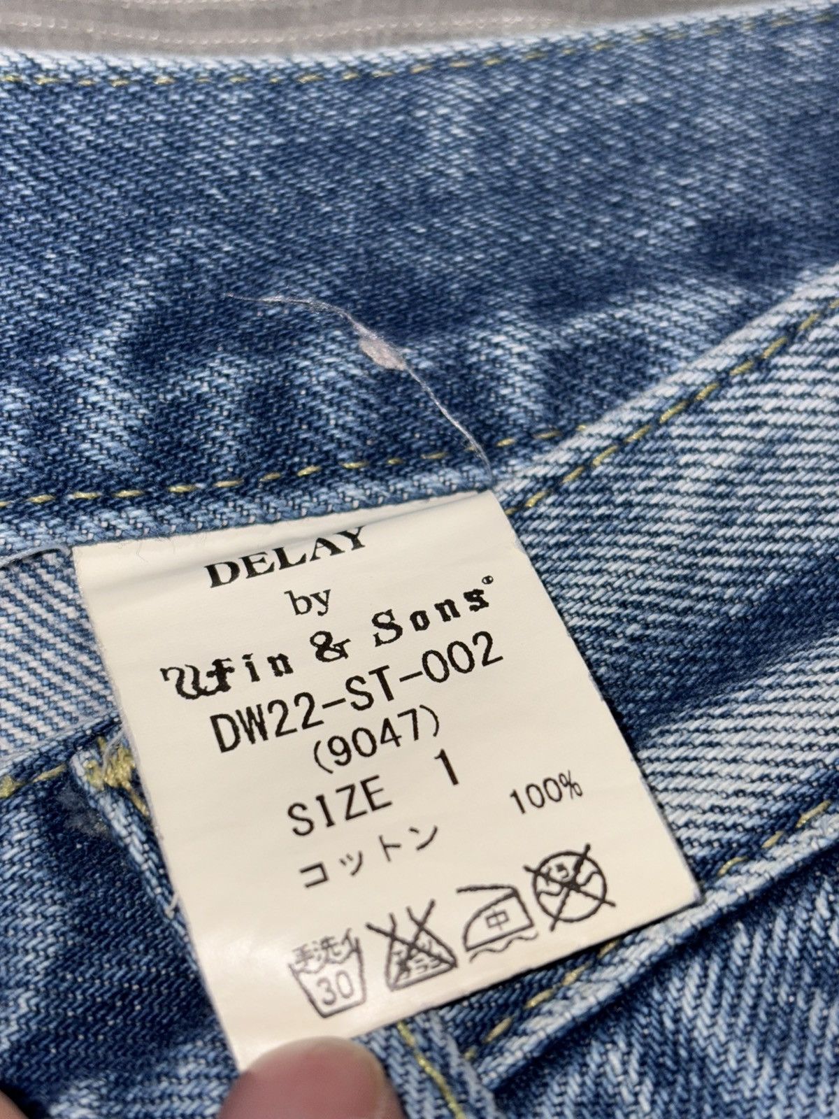 14th Addiction 30 Win & Sons Selvedge Jeans Denim Blue Vintage Japanese y2k Size US 30 / EU 46 - 4 Thumbnail