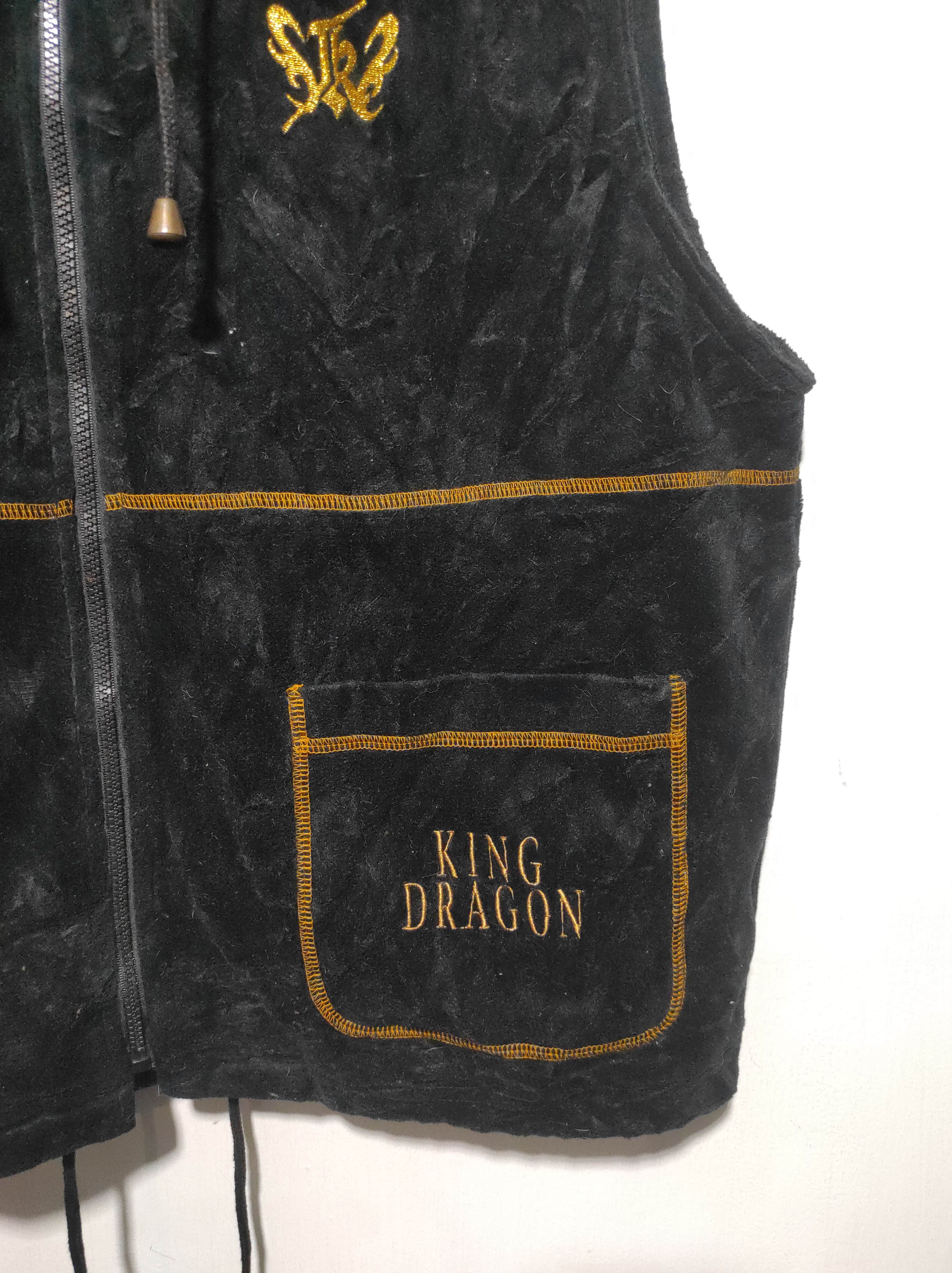 Hysteric Glamour King Dragon Velvet Zip Fur Hoodie Vest LGB style Size US L / EU 52-54 / 3 - 7 Thumbnail