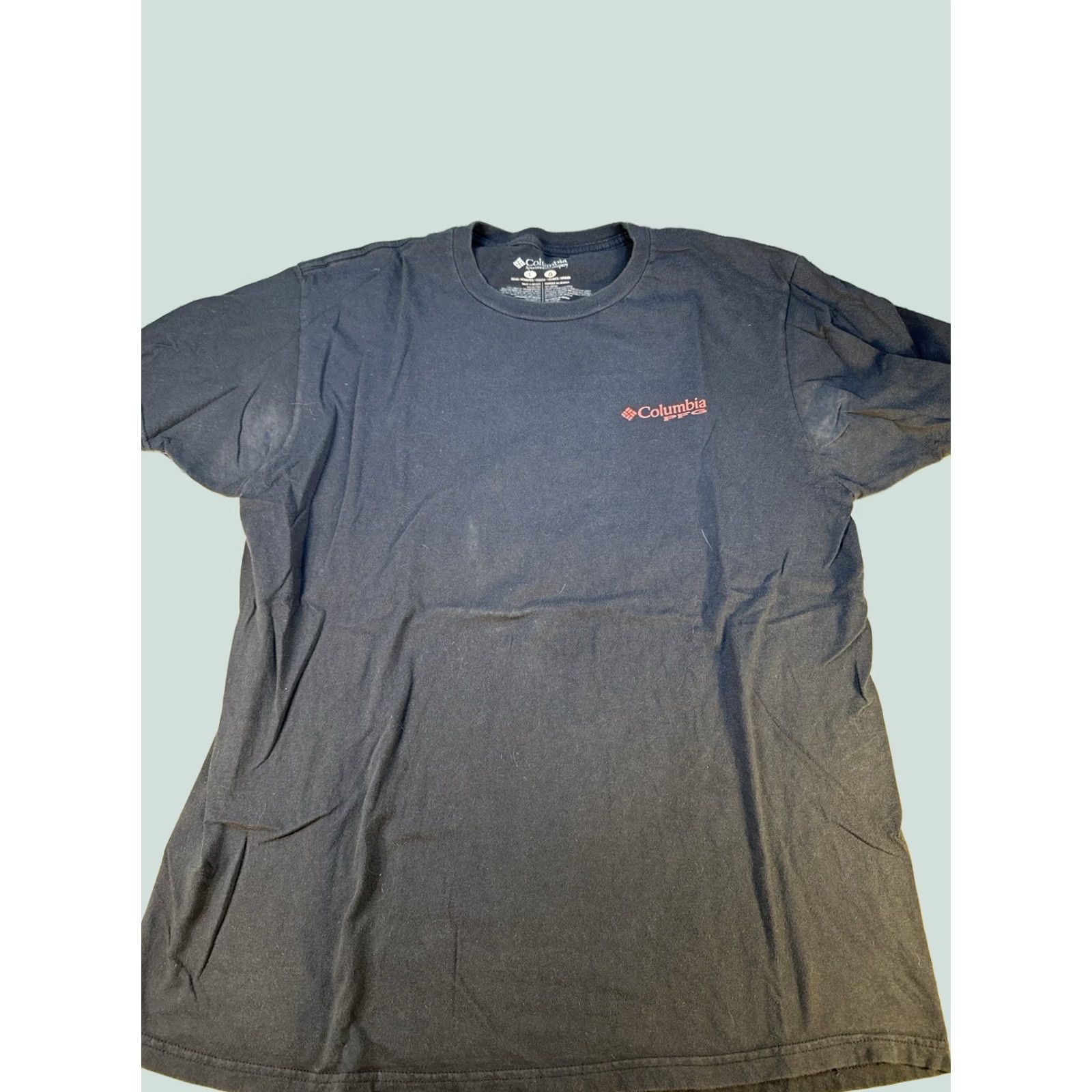 Logo 7 Columbia PFG T Shirt Mens Large Navy Back Graphic Logo Tee Sports Fishing Clothing Minimal Front Chest Logo Classic Outdoor Tee Mens L Navy Blue Size US L / EU 52-54 / 3 - 1 Thumbnail
