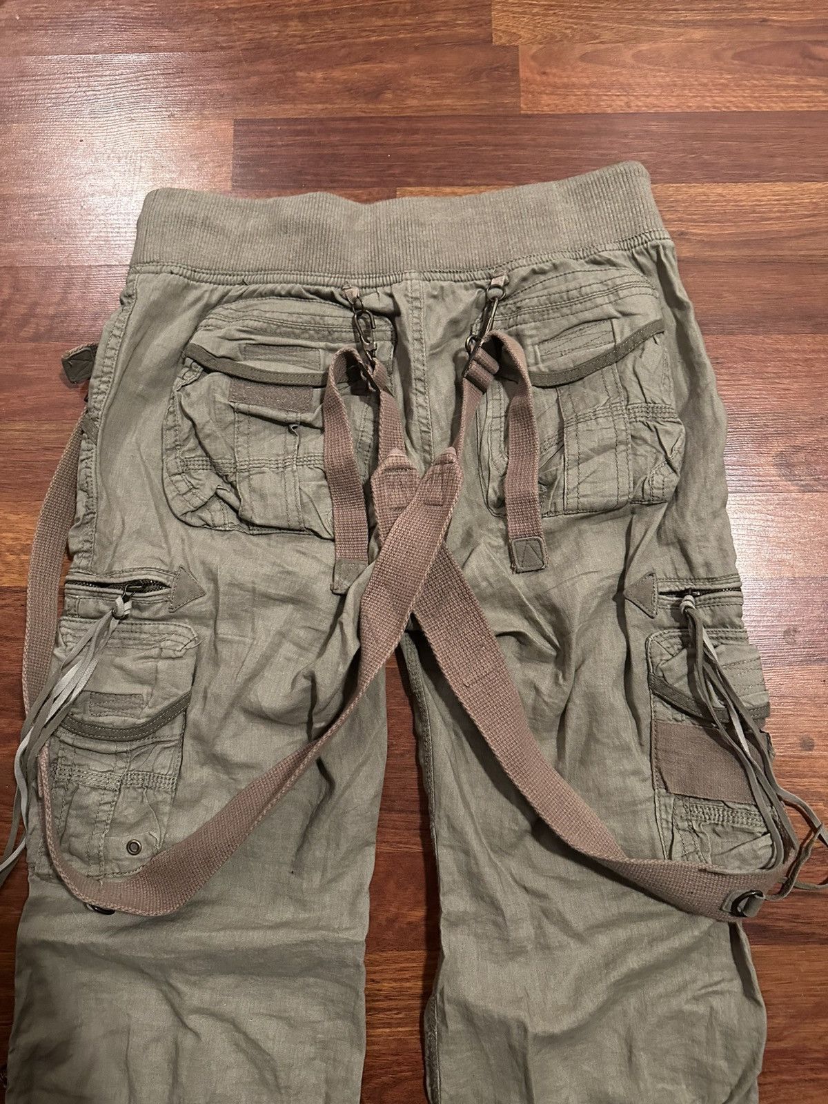 Japanese Brand G.O.A cargo pants with suspenders Size US 30 / EU 46 - 8 Thumbnail