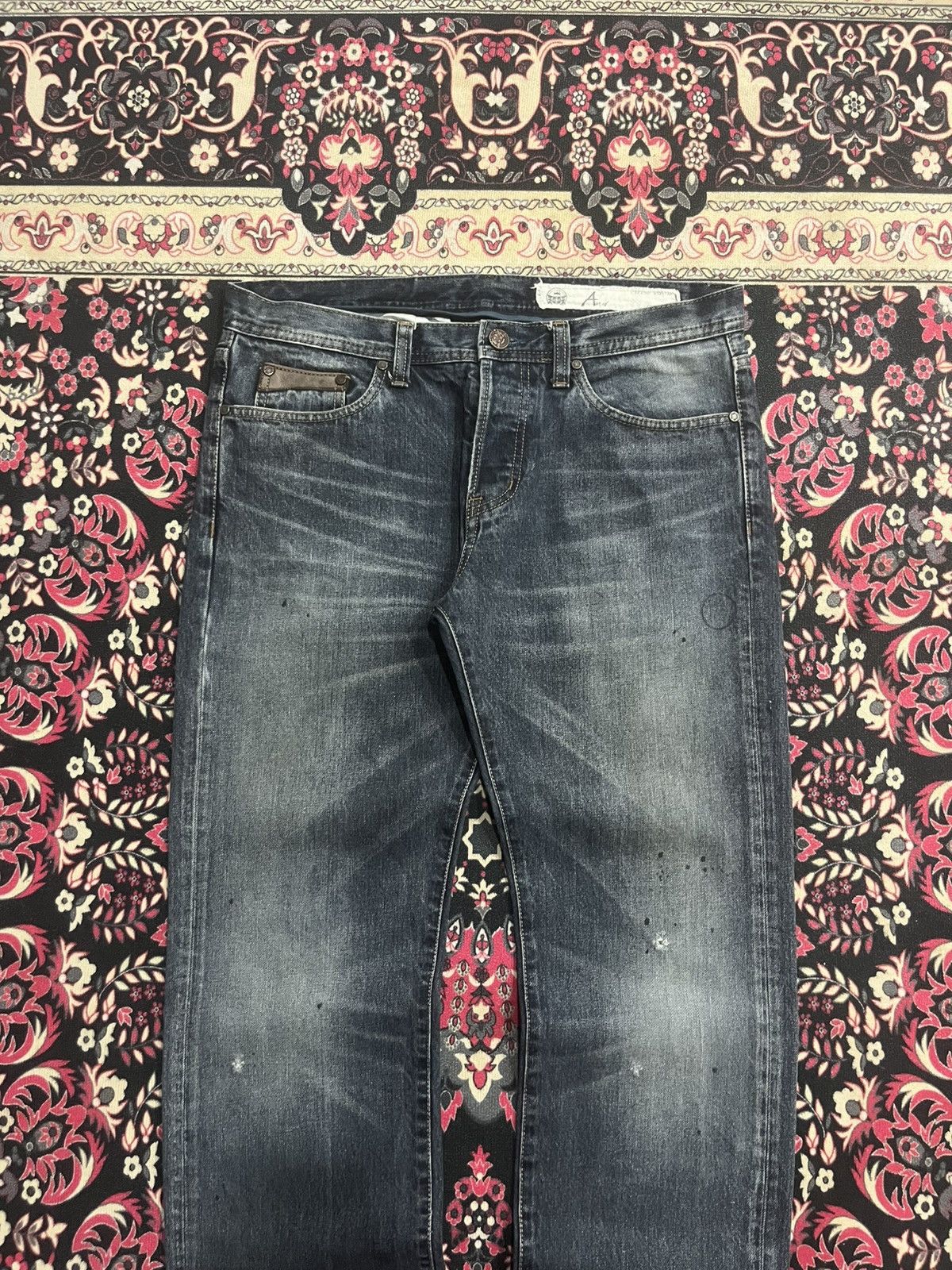 Japanese Brand Vintage Japanese Brand And Rica Sulphur Washed Whisker Jeans Size US 34 / EU 50 - 3 Thumbnail