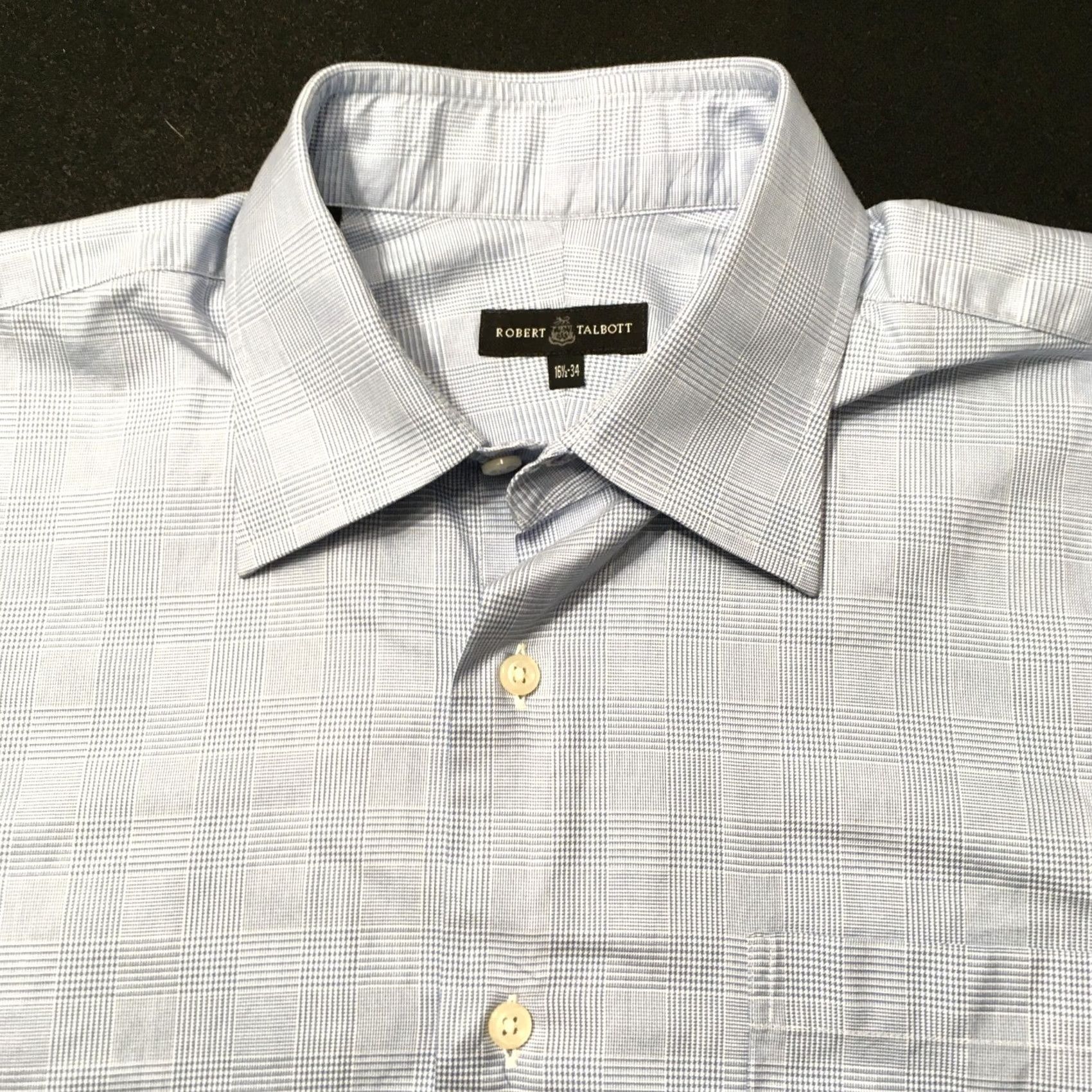 Robert Talbott Robert Talbott Button-Up Shirt Blue Long Sleeve 16.5 34 Classic Mens Regular Size 16.5 Color Blue Pattern Solid Shirt Size US XL / EU 56 / 4 - 3 Thumbnail