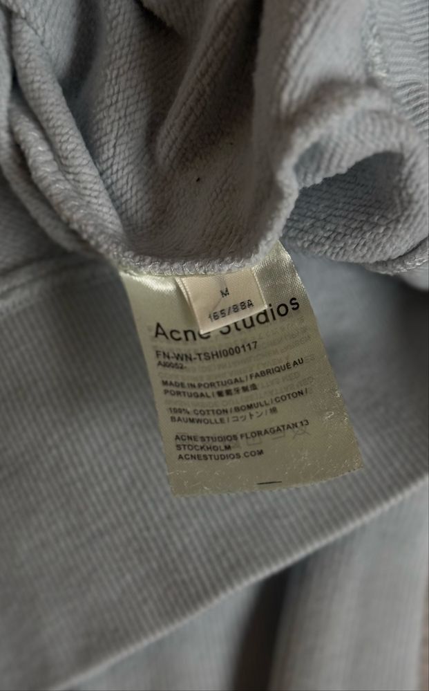 Acne Studios Acne Womens Ferris Face Floragatan Baby Blue Hoodie Size M / US 6-8 / IT 42-44 - 7 Thumbnail