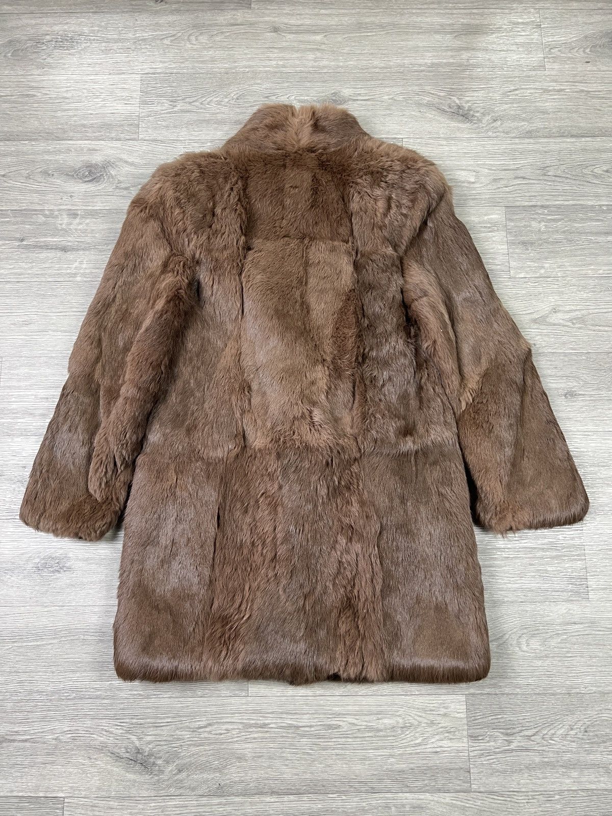 Other Vintage French Coney Fur coat Rabbit fur Brown Winter coat Size S / US 4 / IT 40 - 7 Thumbnail
