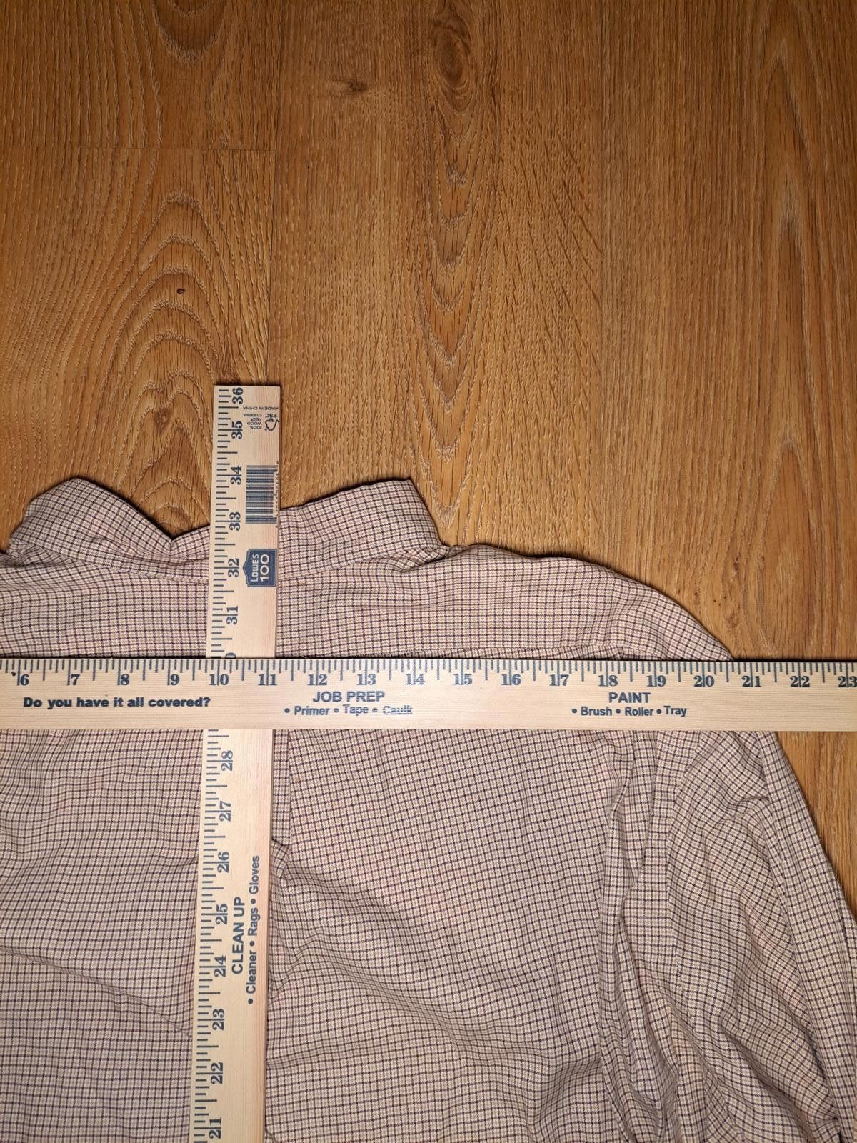 Polo Ralph Lauren Ralph Lauren Dress Shirt Mens Large Orange Houndstooth Check Size 42R - 8 Thumbnail