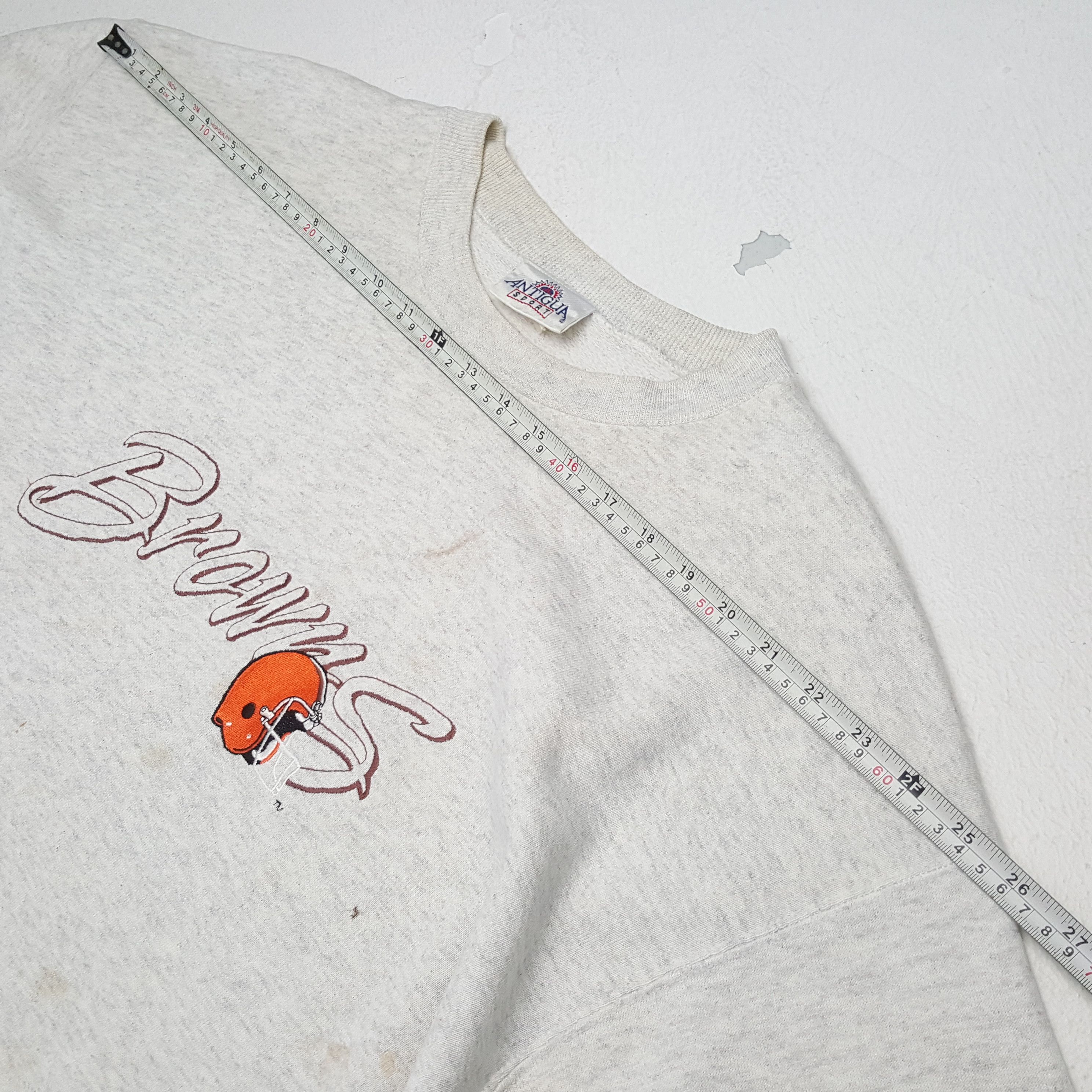 NFL × Vintage BROWNS NFL Football Team Vintage Sweatshirt Size US XL / EU 56 / 4 - 4 Thumbnail