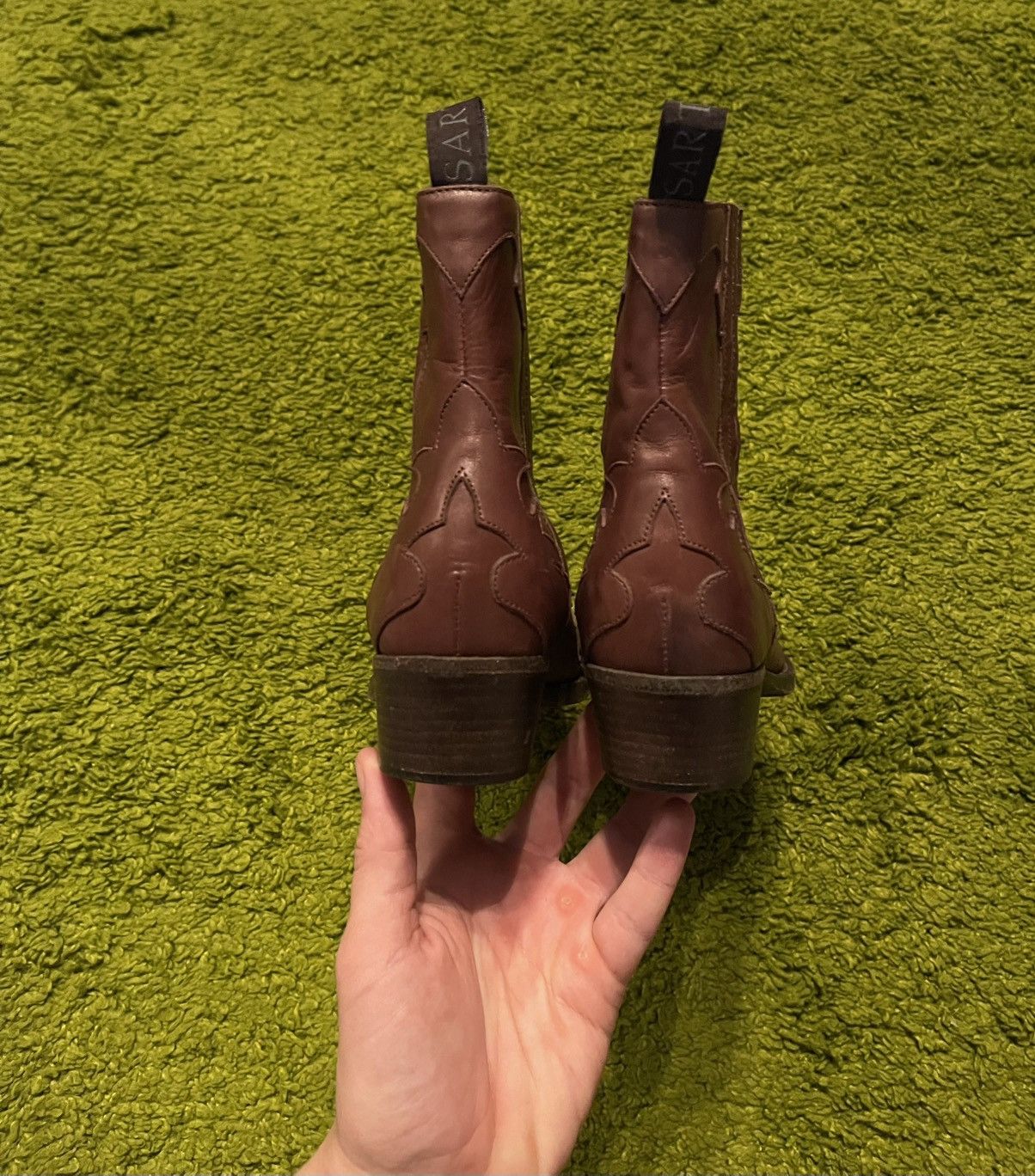 Sartore Sartore Paris western cowboy style real leather boots Size US 7 / IT 37 - 4 Thumbnail
