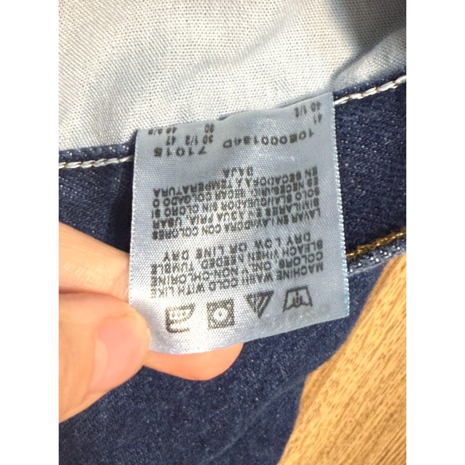 Lee Lee Jeans Men 40x30 Blue Denim Straight Mid Rise Regular Fit Jeans Size US 40 / EU 56 - 6 Thumbnail