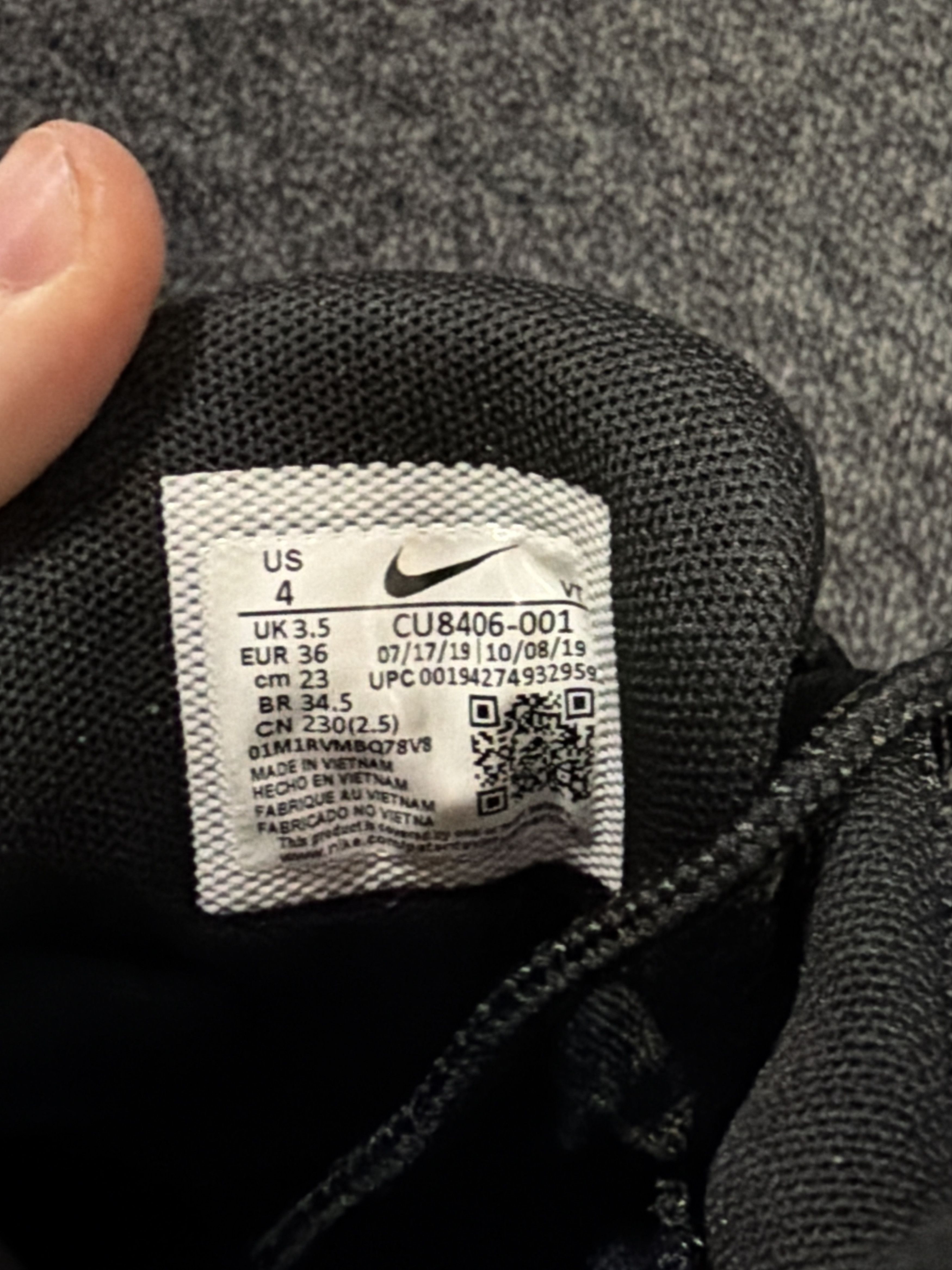 Nike Nike x CDG Air Max 95 Black - Size UK 3.5 / US 4 / EU 36 Size US 6 / IT 36 - 8 Thumbnail