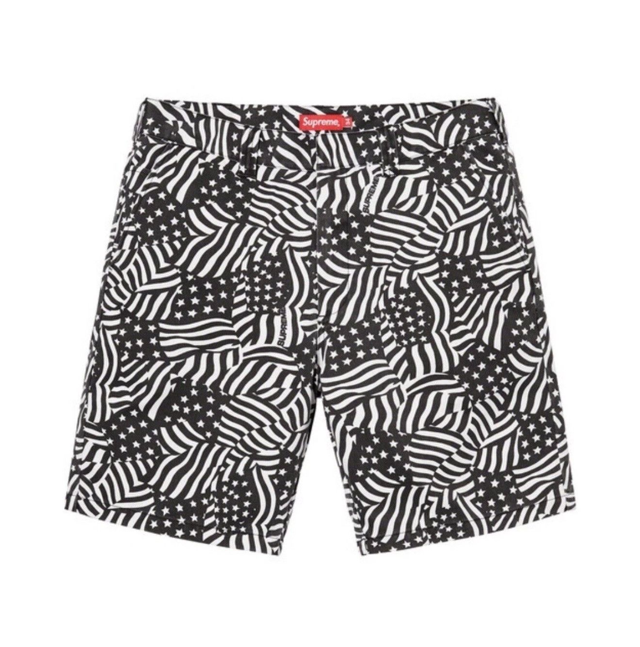 Supreme Supreme Work Short Black Flags Sz: 30 Size US 30 / EU 46 - 1 Thumbnail