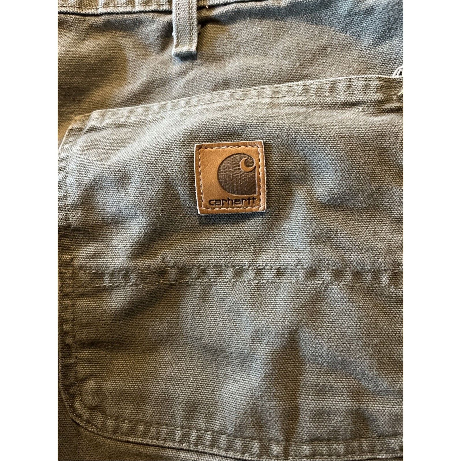Carhartt Carhartt Men’s 38x31 Duck Canvas Carpenter Workwear Gray Size US 31 - 13 Thumbnail