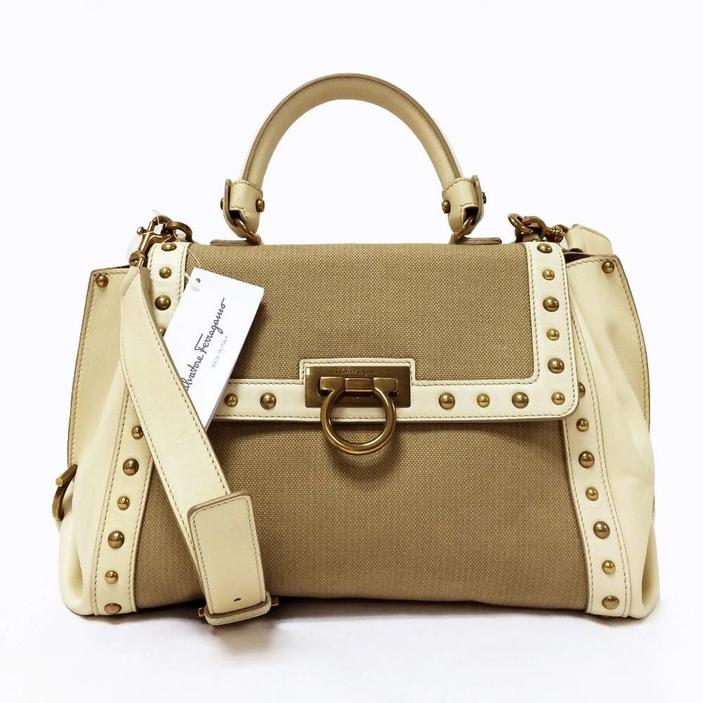 Salvatore Ferragamo Salvatore Ferragamo Sofia Desert Satchel Size ONE SIZE - 1 Thumbnail