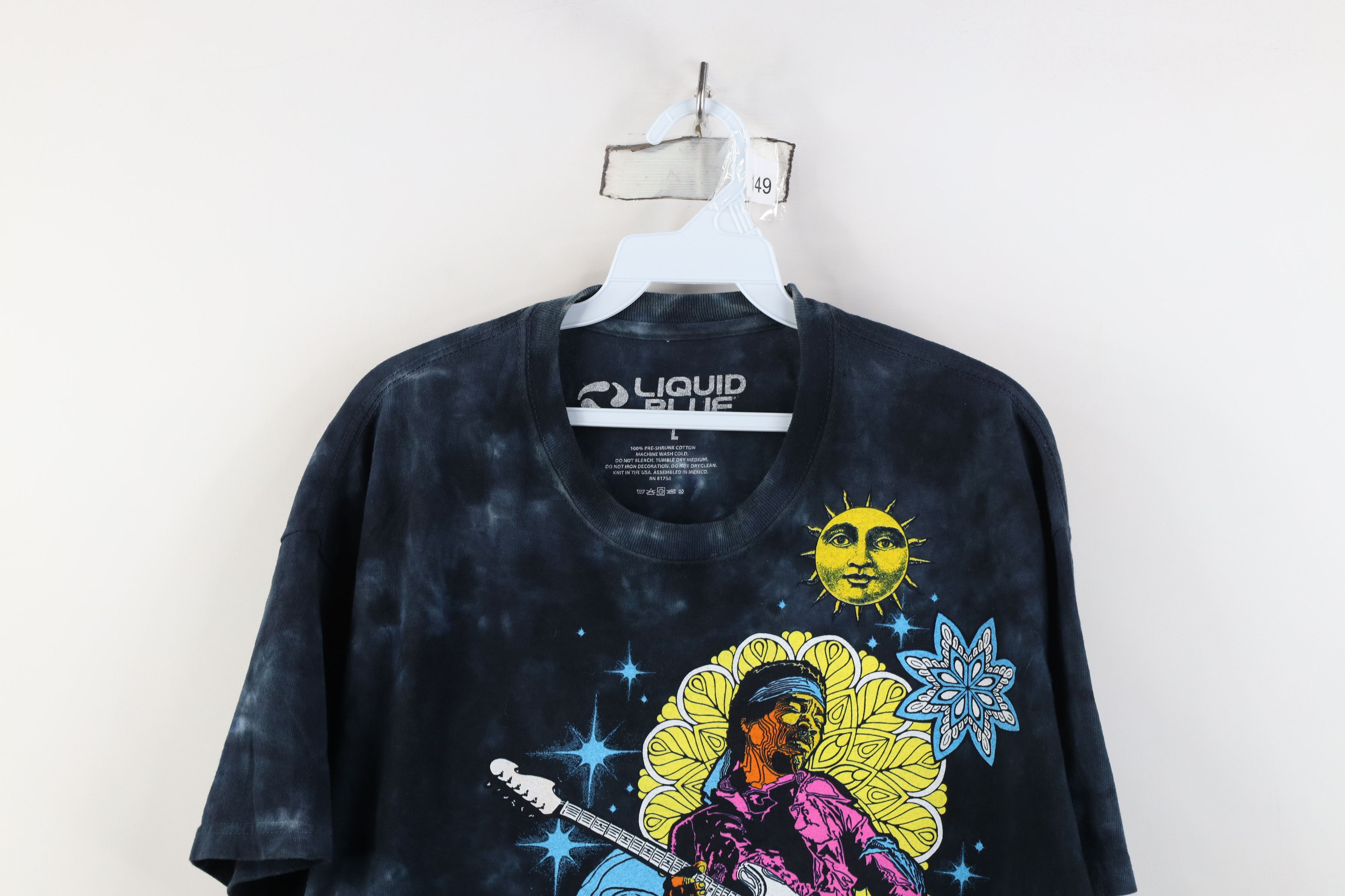 Liquid Blue Y2K Liquid Blue Wash Jimi Hendrix Band T-Shirt Moon Flower Size US L / EU 52-54 / 3 - 2 Thumbnail