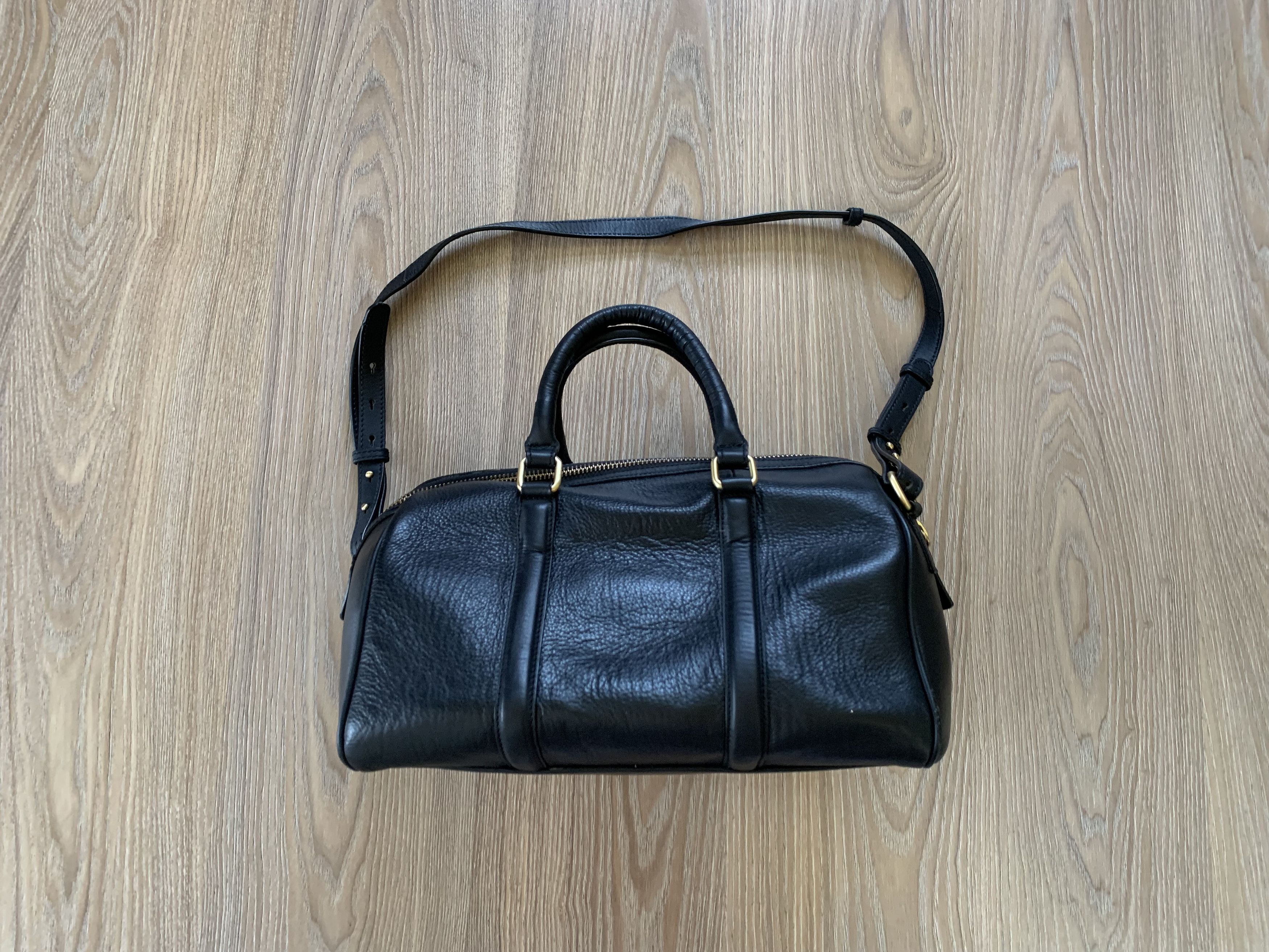 Mango Mango Black Leather Handbag Travel Shoulder Bag Size ONE SIZE - 2 Thumbnail