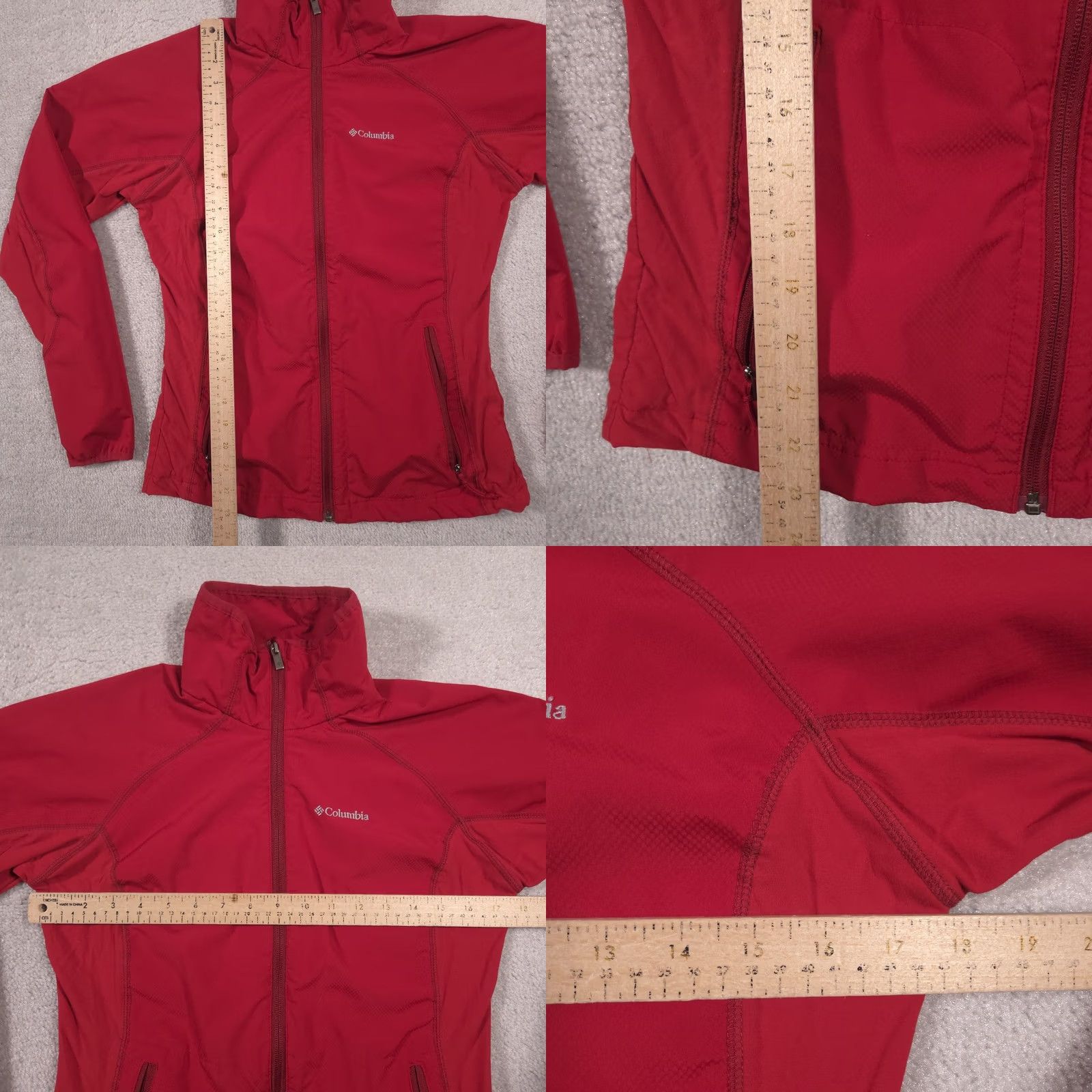 Vintage Columbia Jacket Womens Small Red Omni-Shield Softshell Full Zip Lightweight Jacket Size S / US 4 / IT 40 - 8 Thumbnail