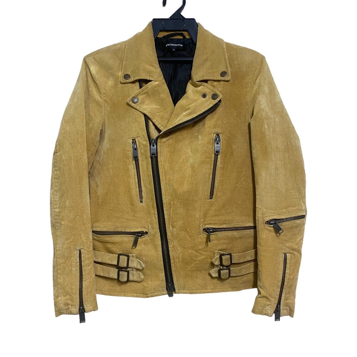 image of Jack Rose x Yasuyuki Ishii Jackrose Velvet Double Collar Jacket Zipper in Brown, Women's (Size Medi