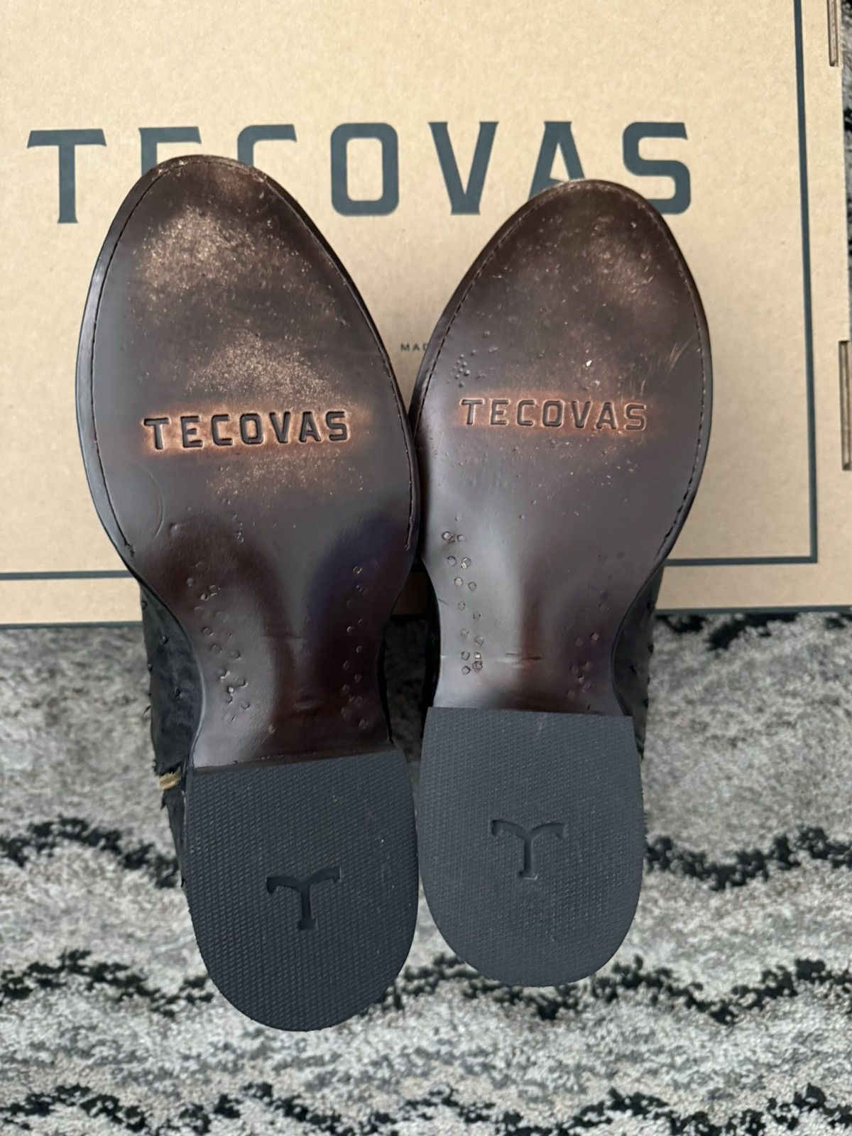 Tecovas Tecovas “The Dean” in Onyx Ostrich Size US 9 / EU 42 - 5 Thumbnail