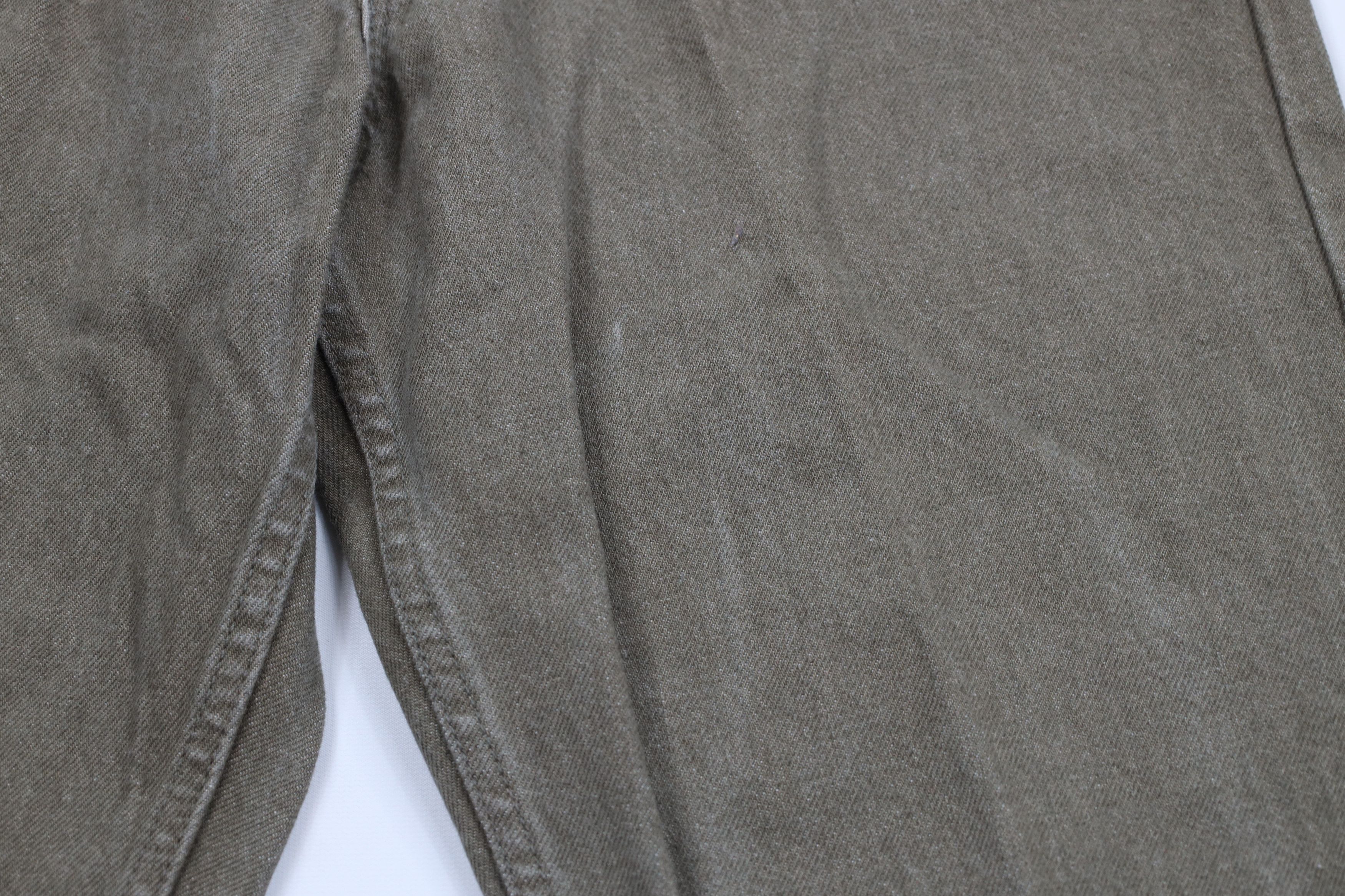Levi's × Vintage Vintage 90s Levis 550 Orange Tab Tapered Leg Jeans Green USA Size US 34 / EU 50 - 5 Thumbnail