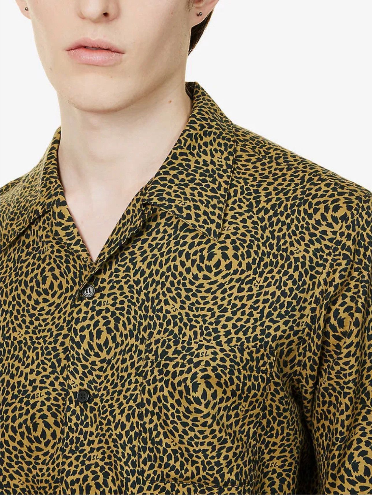 Saint Laurent Paris Leopard-print bowling shirt size L Size US M / EU 48-50 / 2 - 2 Thumbnail