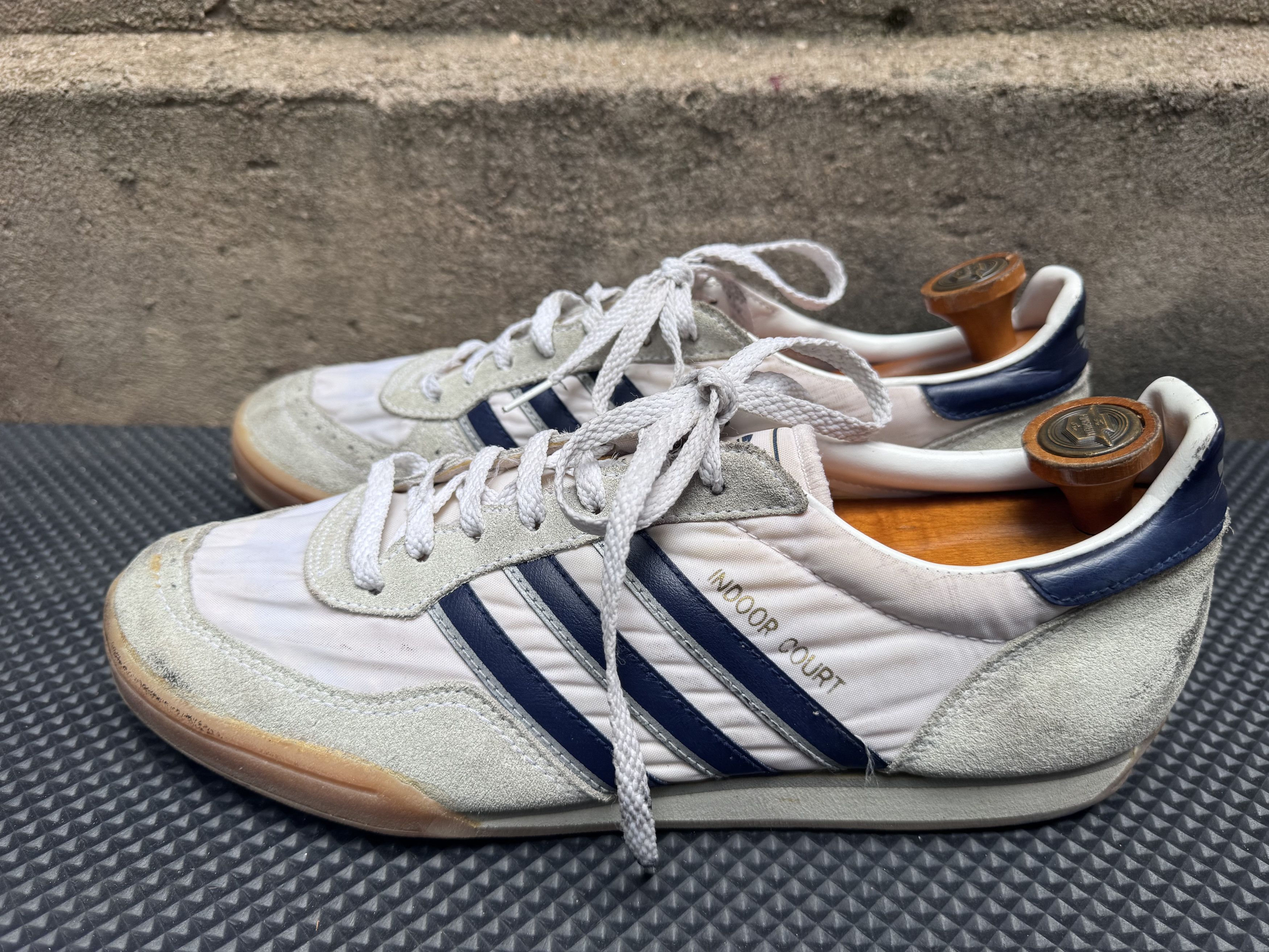 Adidas OG Vtg 70's Adidas Indoor Court Classic Running Trainers Size US 11.5 / EU 44-45 - 6 Thumbnail
