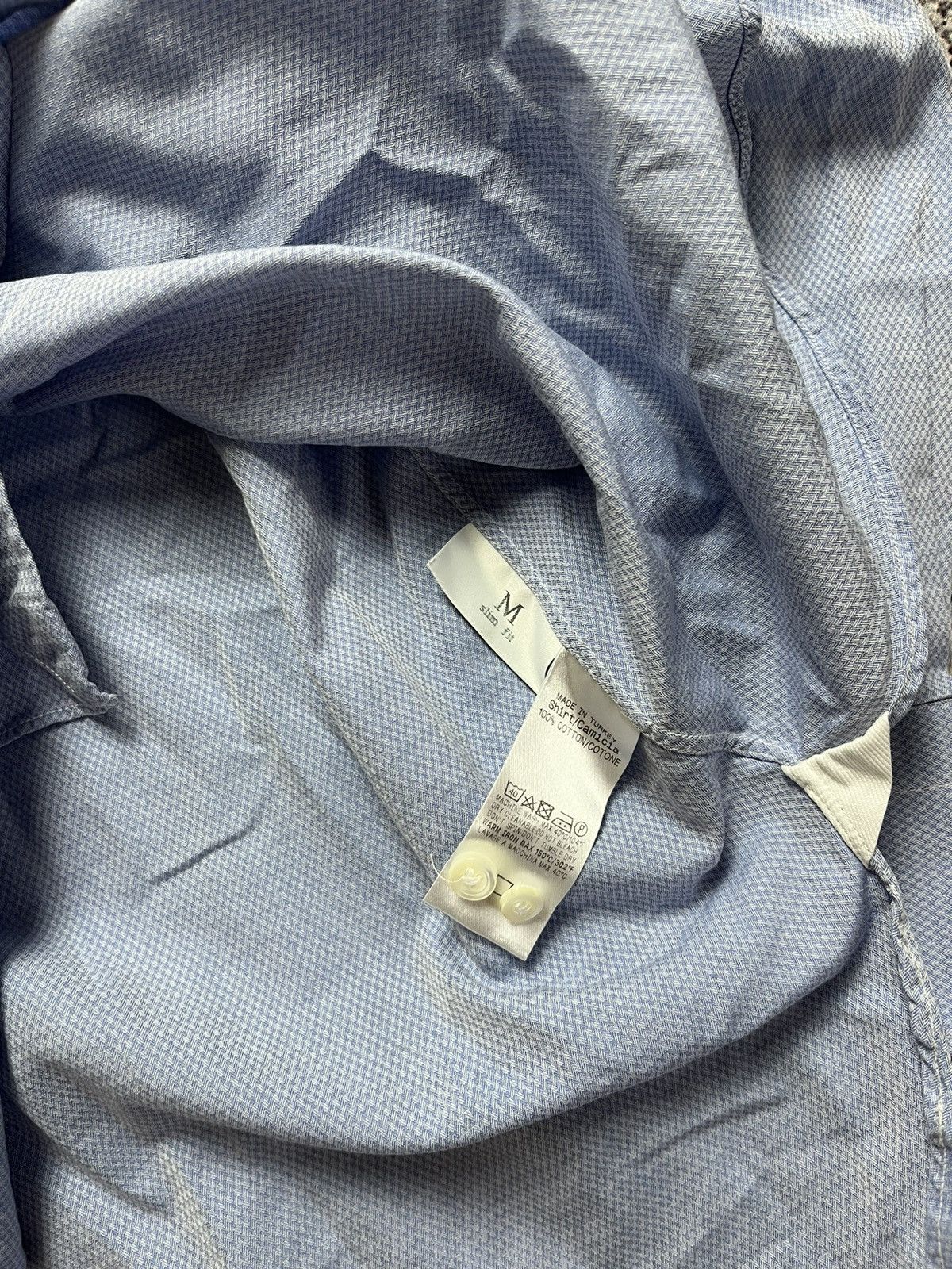 Ermenegildo Zegna 👔🐉Ermenegildo Zegna Shirt Stripped Linen Shirt Size US M / EU 48-50 / 2 - 5 Thumbnail