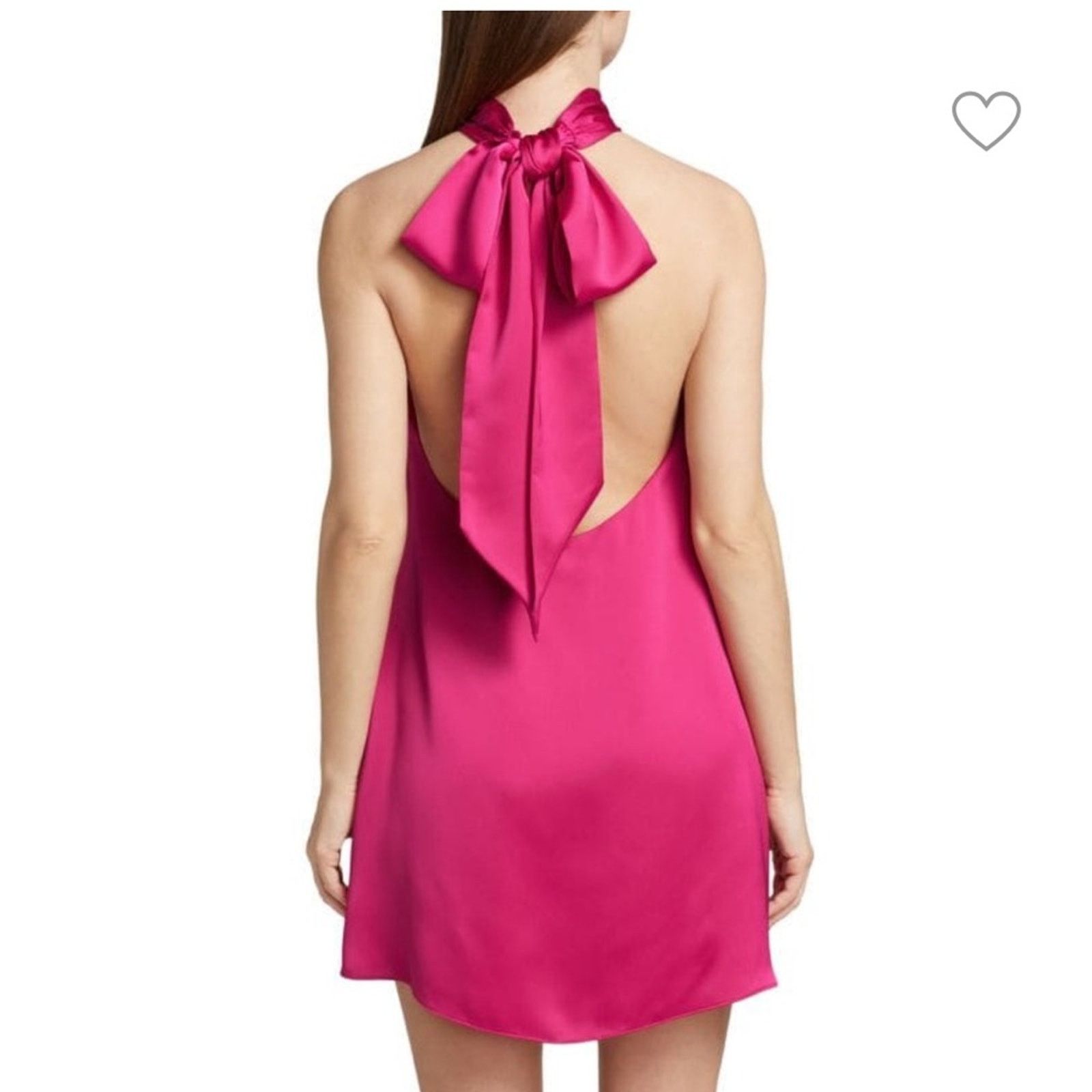 NWT Ramy Brook $445 Pink Halter Dress Size 12