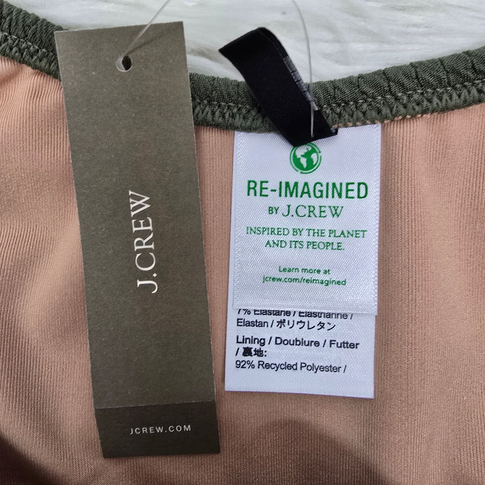 J.Crew NWT J. Crew Textured curved-waist cheeky bikini bottom S Size ONE SIZE - 6 Thumbnail