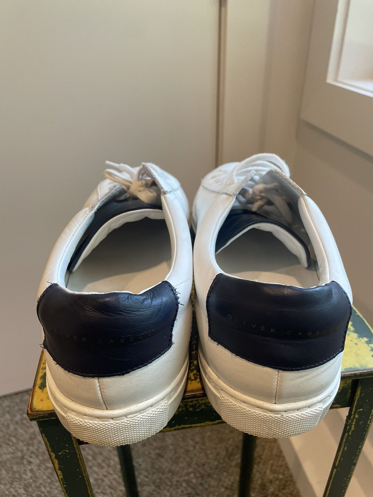 Oliver Cabell White and Blue Oliver Cabell Sneaker Size US 13 / EU 46 - 4 Thumbnail