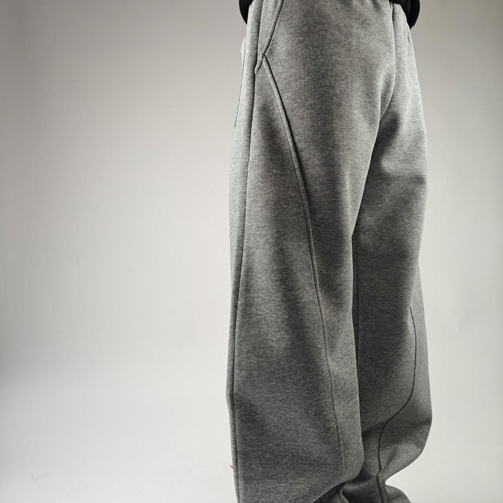 Other Grey Curve Wide Leg Joggers Size US 32 / EU 48 - 4 Thumbnail