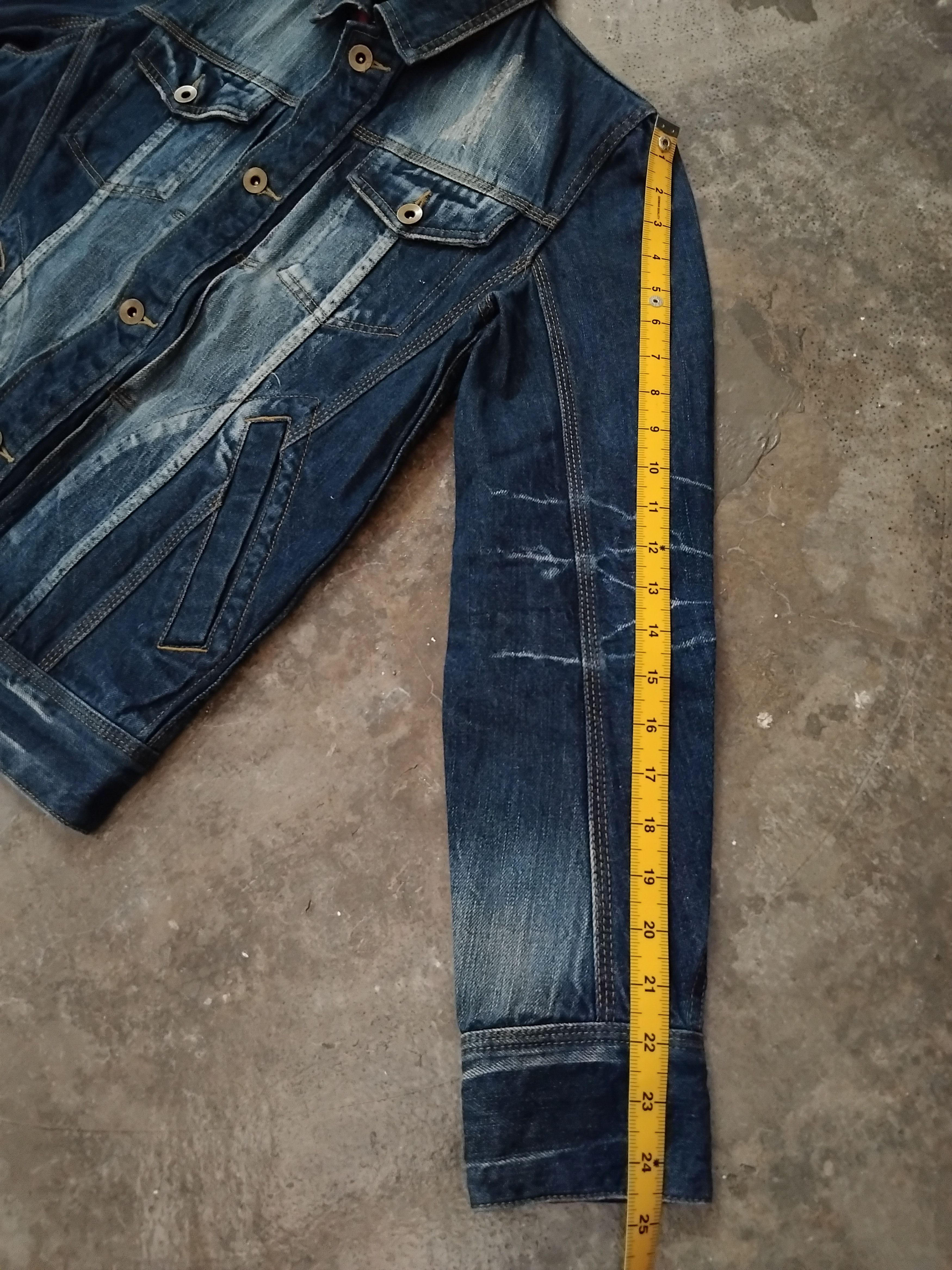 If Six Was Nine 💥Mind Blow Japanese style acid wash denim jacket Size US M / EU 48-50 / 2 - 8 Thumbnail