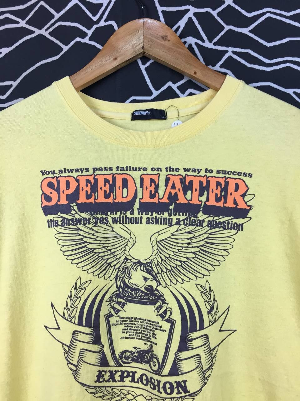 Vintage Vtg Sideway Speed Eater Biker-Core Long Sleeve Tee Size US L / EU 52-54 / 3 - 3 Thumbnail