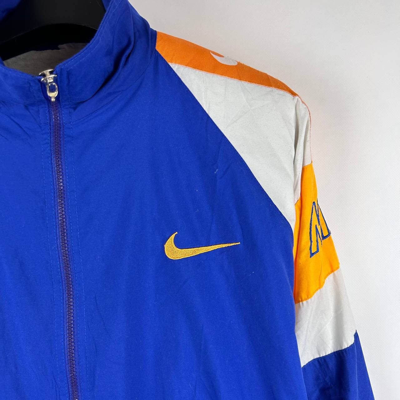 Nike Vintage Nike nylon light jacket 90s blue Size US M / EU 48-50 / 2 - 3 Thumbnail