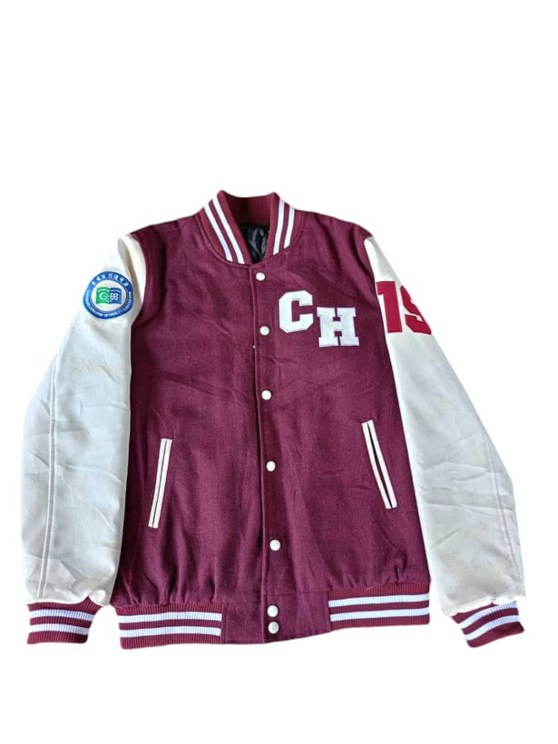 Japanese Brand Varsity jacket leather nursing Size US XL / EU 56 / 4 - 1 Thumbnail