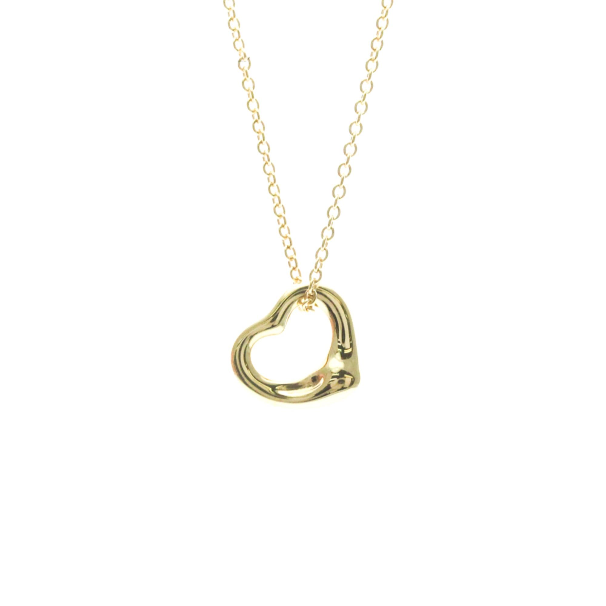 Tiffany & Co. Tiffany Open Heart Yellow Gold (18K) No Stone Men,Women Fashion Pendant Necklace (Gold) Size ONE SIZE - 1 Thumbnail