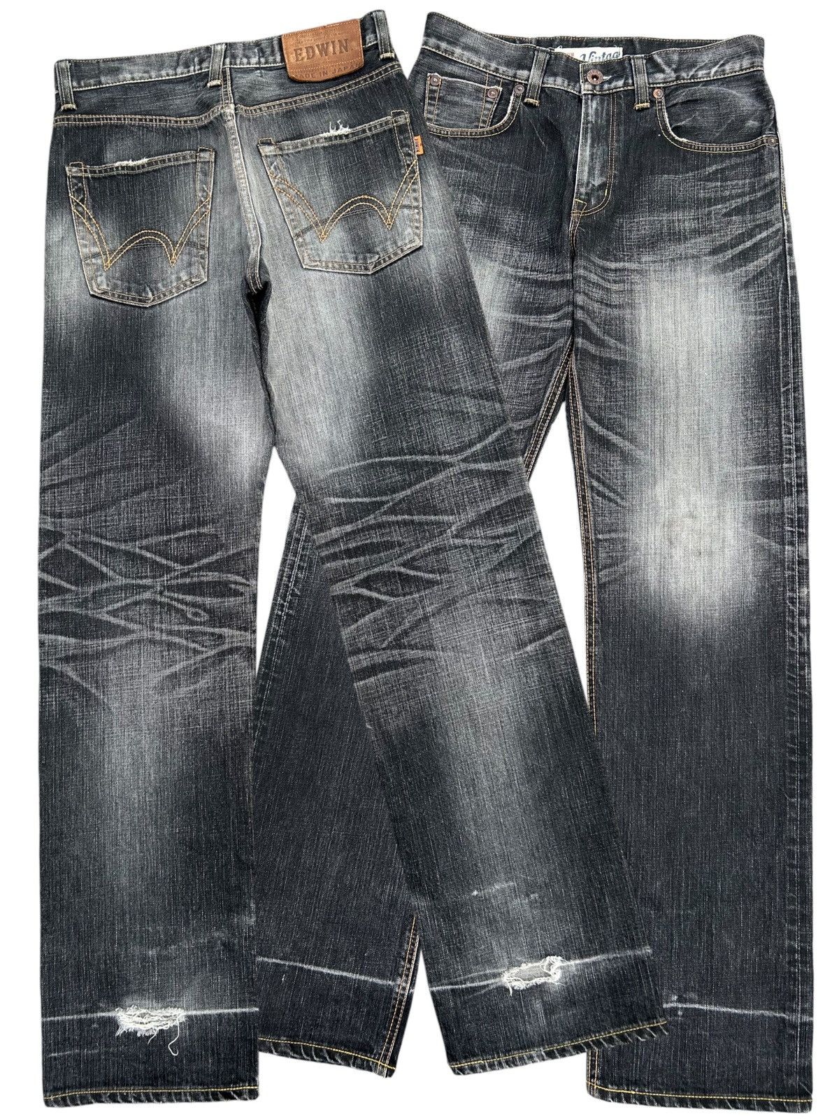 Kapital Vintage Edwin 505V Selvedge Distressed Denim Jeans Size US 32 / EU 48 - 1 Thumbnail