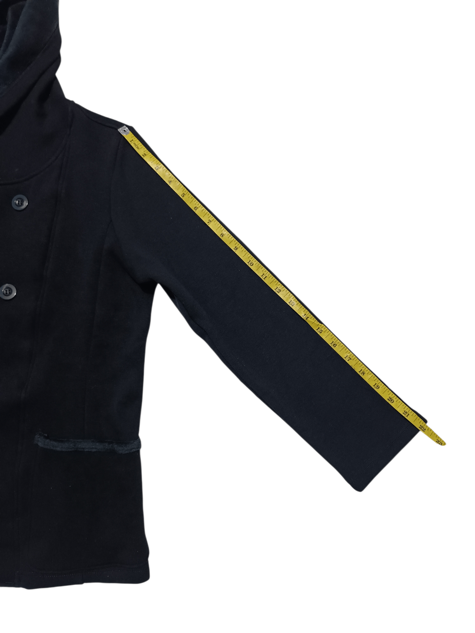 Japanese Brand Japanese Double Breasted Pea Coat Hoodie Size US M / EU 48-50 / 2 - 12 Thumbnail