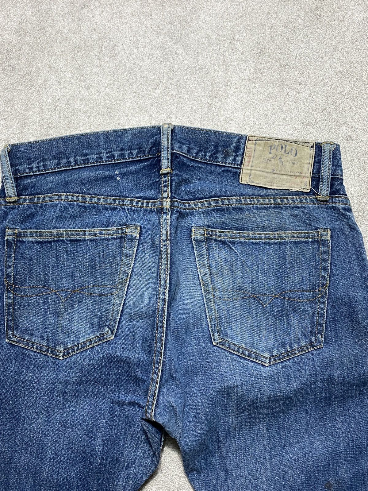 Polo Ralph Lauren 2000s Polo RL Ralph Lauren Slim Straight Selvedge Jeans Size US 31 - 7 Thumbnail