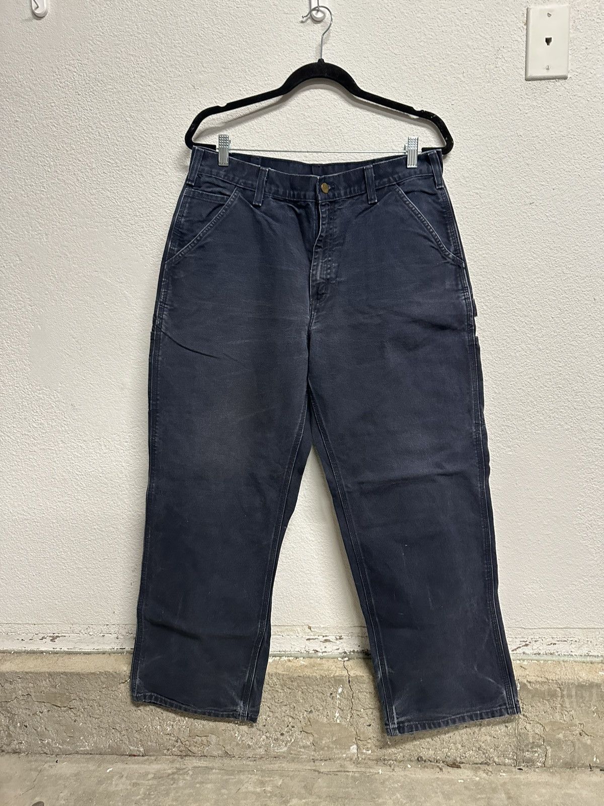 Carhartt Carhartt navy carpenter pants 34 x 30 Size US 36 / EU 52 - 2 Thumbnail