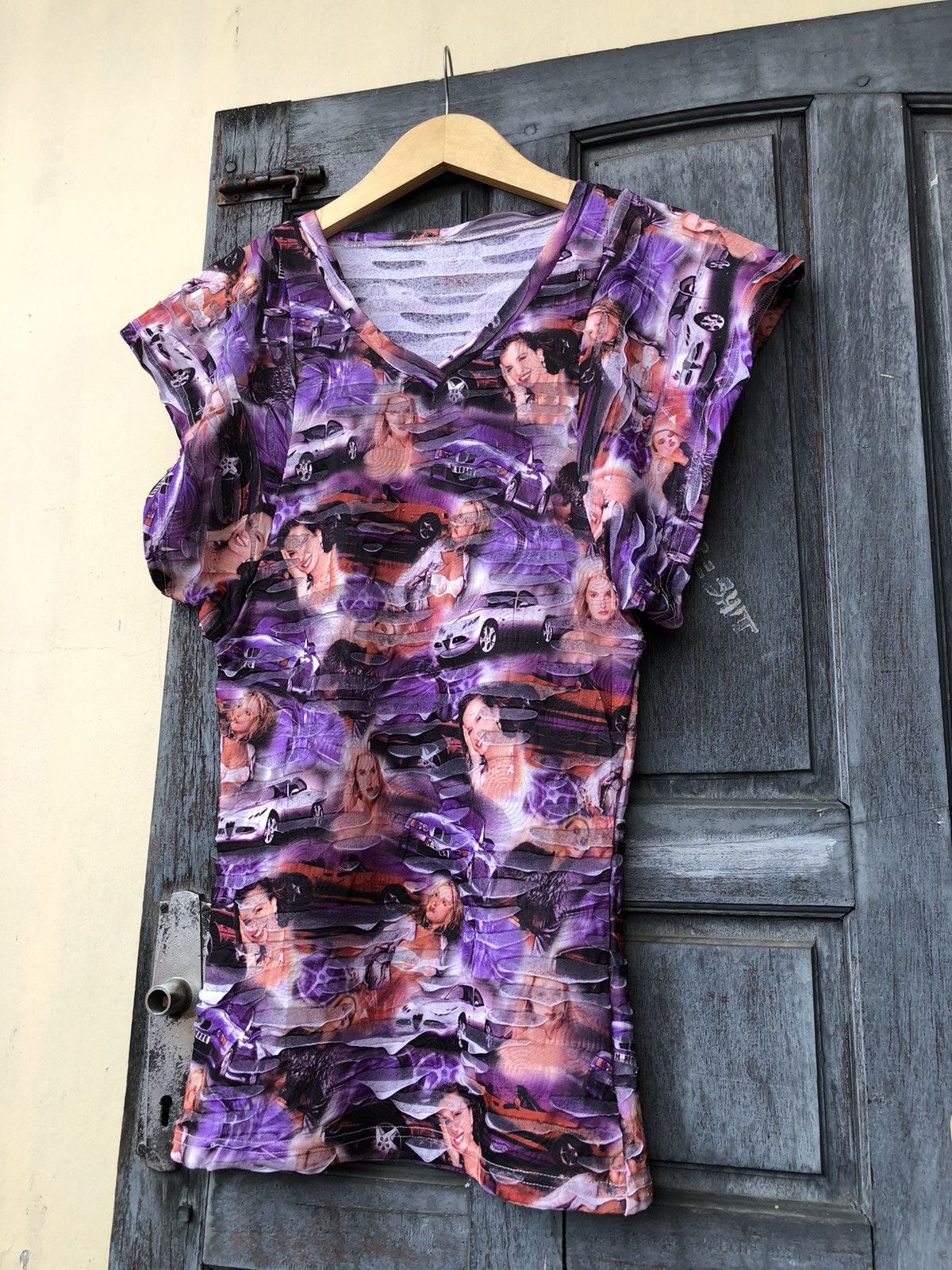 Japanese Brand Japanese Y2k Distressed Racing Moto All Over Graphic Style Size M / US 6-8 / IT 42-44 - 6 Thumbnail