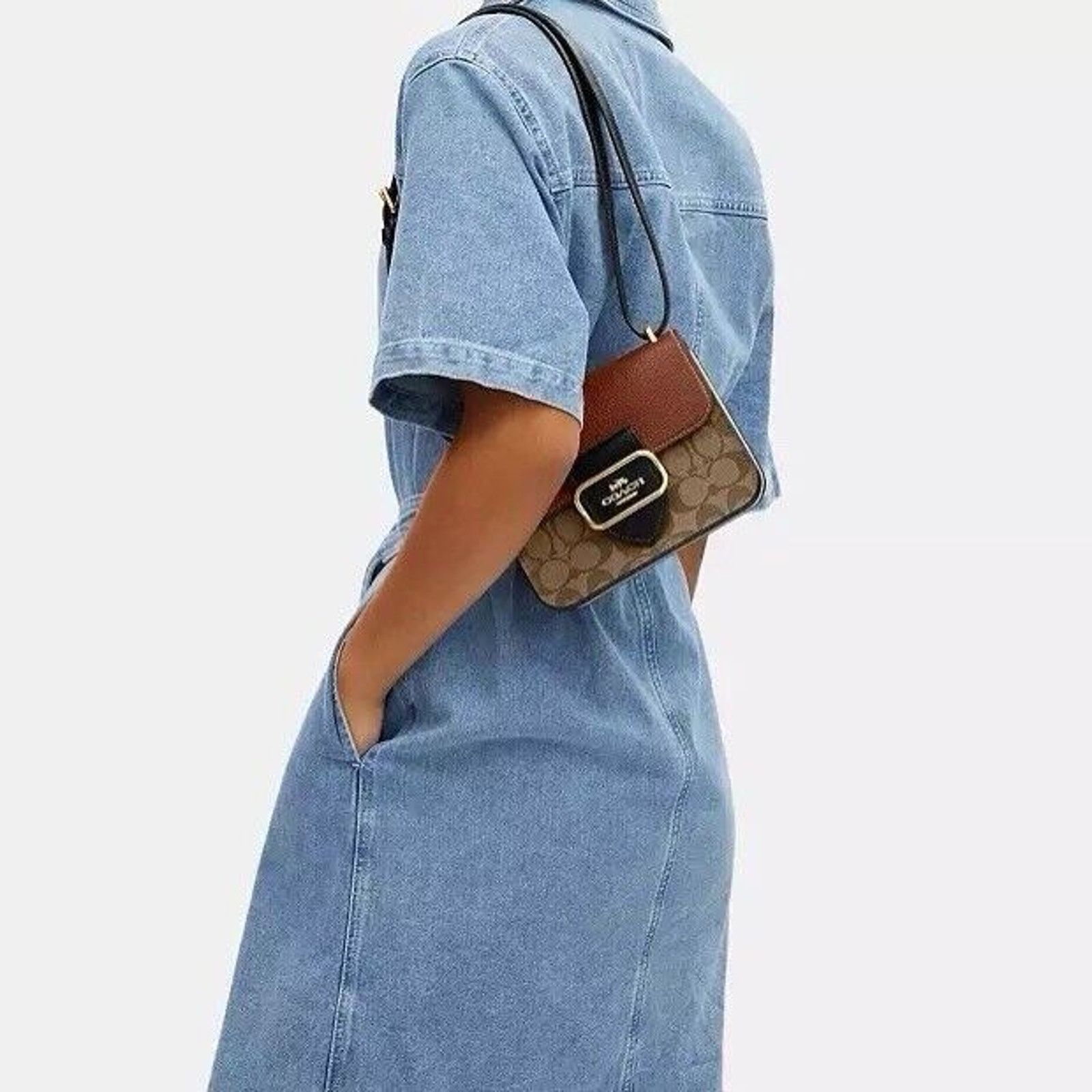 Coach NWT Coach CL462 Colorblock Morgan Square Small Crossbody Size ONE SIZE - 4 Thumbnail