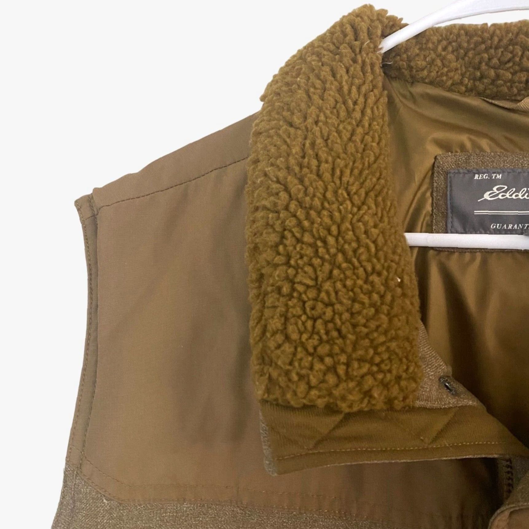 Eddie Bauer Eddie Bauer Down Insulated Puffer Vest Sherpa Collared Brown Pockets Mens XL Size US XL / EU 56 / 4 - 7 Thumbnail