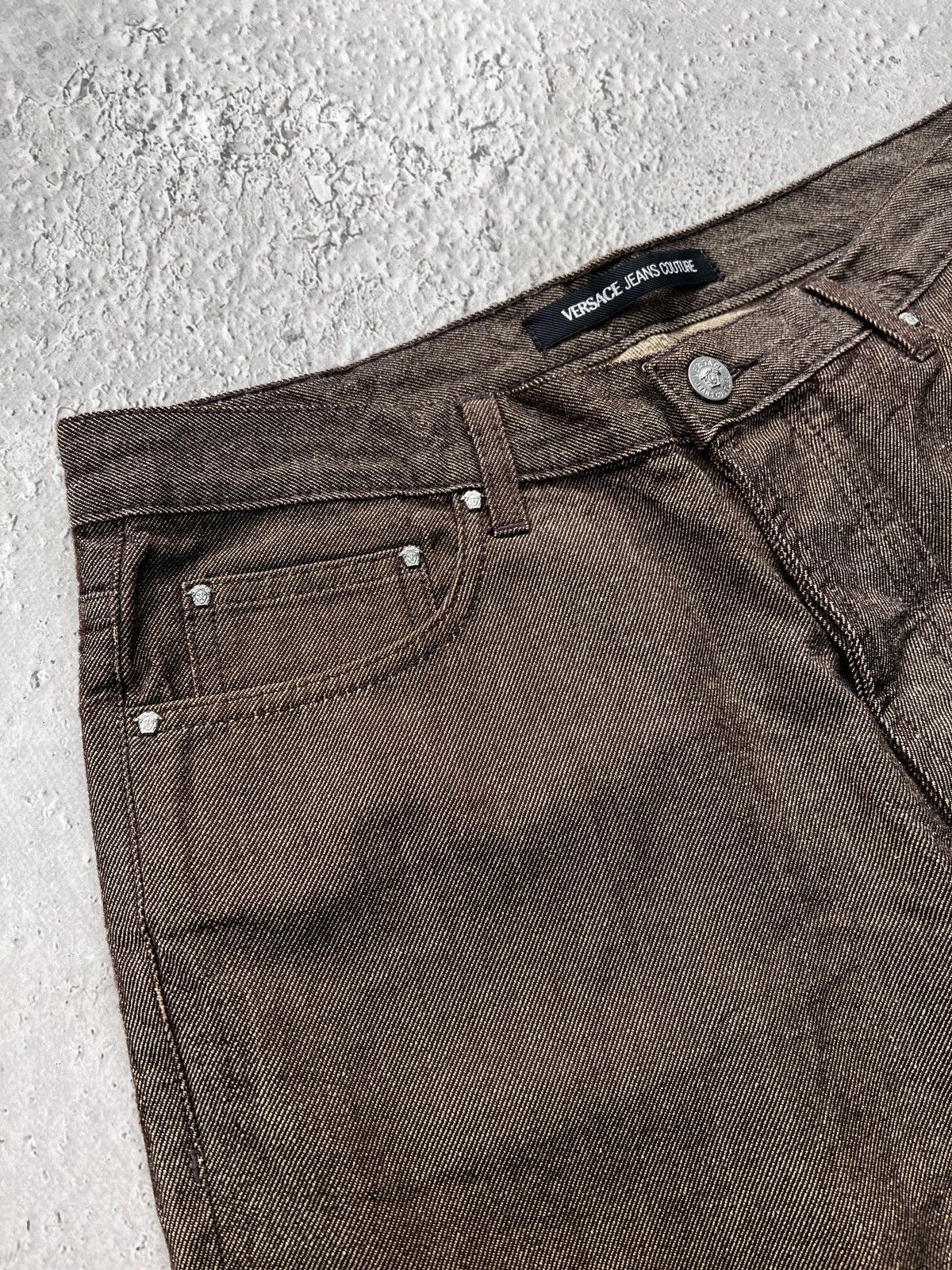 Versace Y2K RARE MEDUSA VERSACE JEANS PANTS WOOL/cotton Size US 34 / EU 50 - 7 Thumbnail