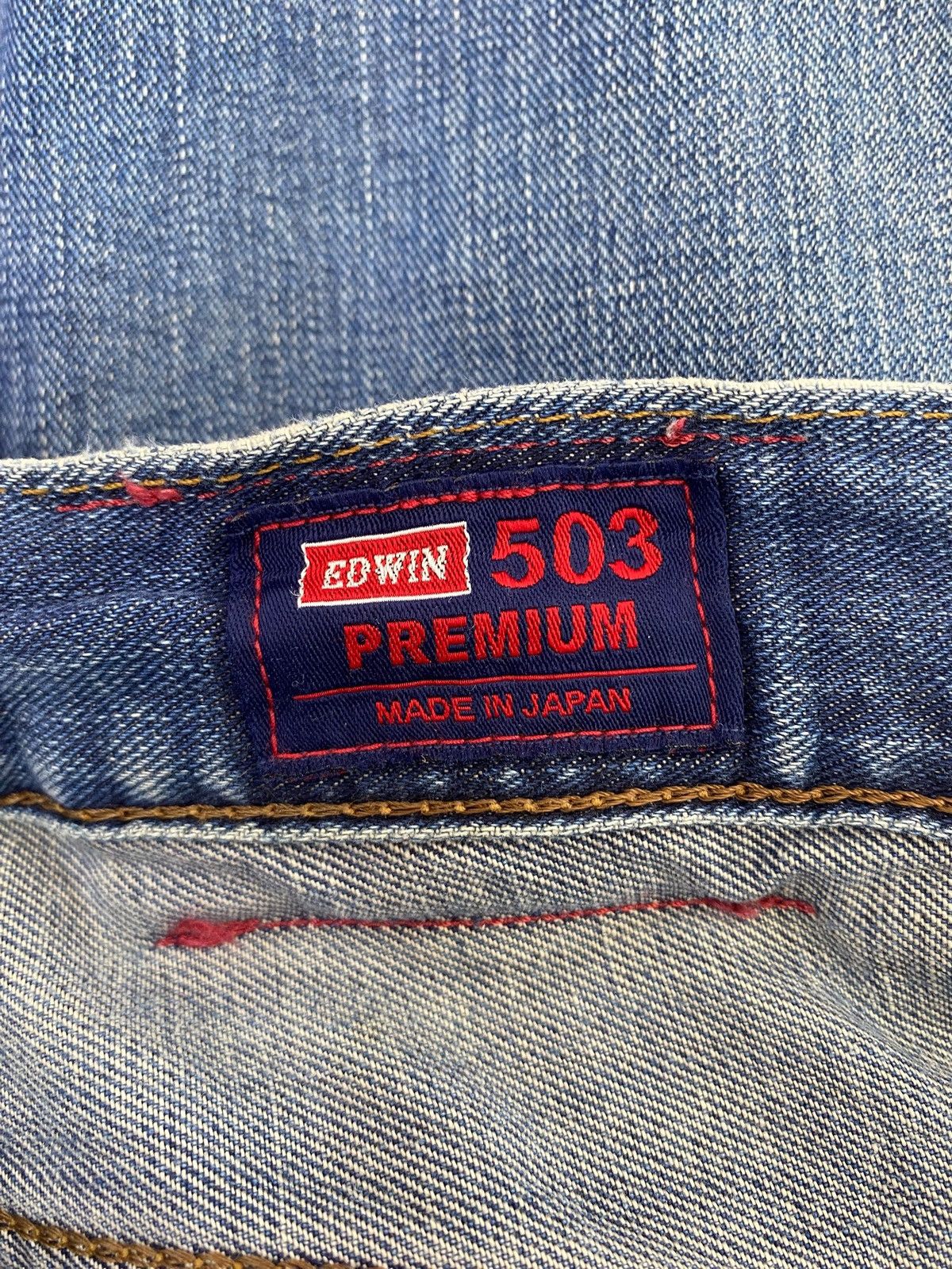 Edwin Edwin 503 Blue Wash Style Loose Jeans Size US 42 / EU 58 - 12 Thumbnail
