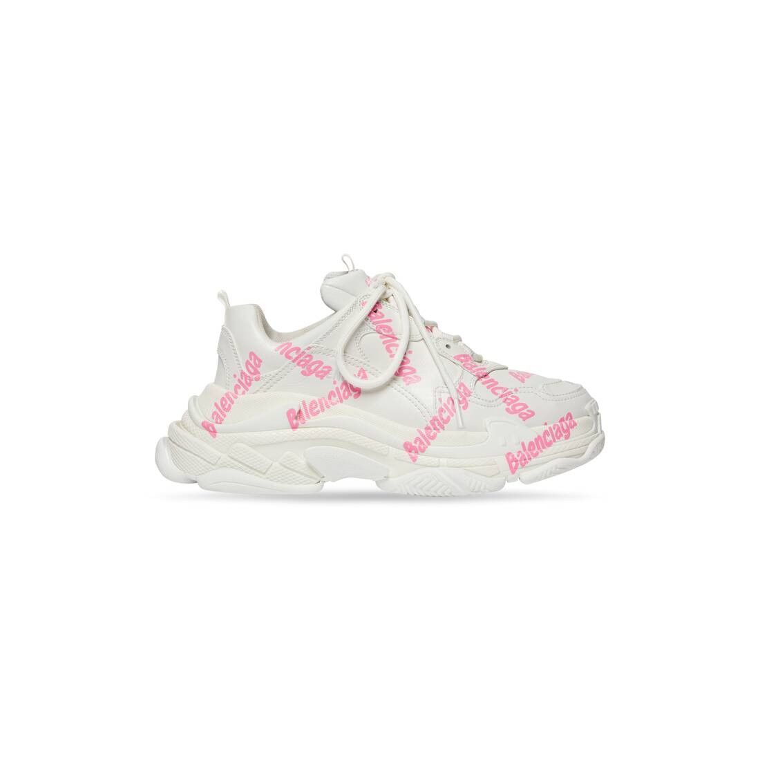 triple s logotype sneaker white