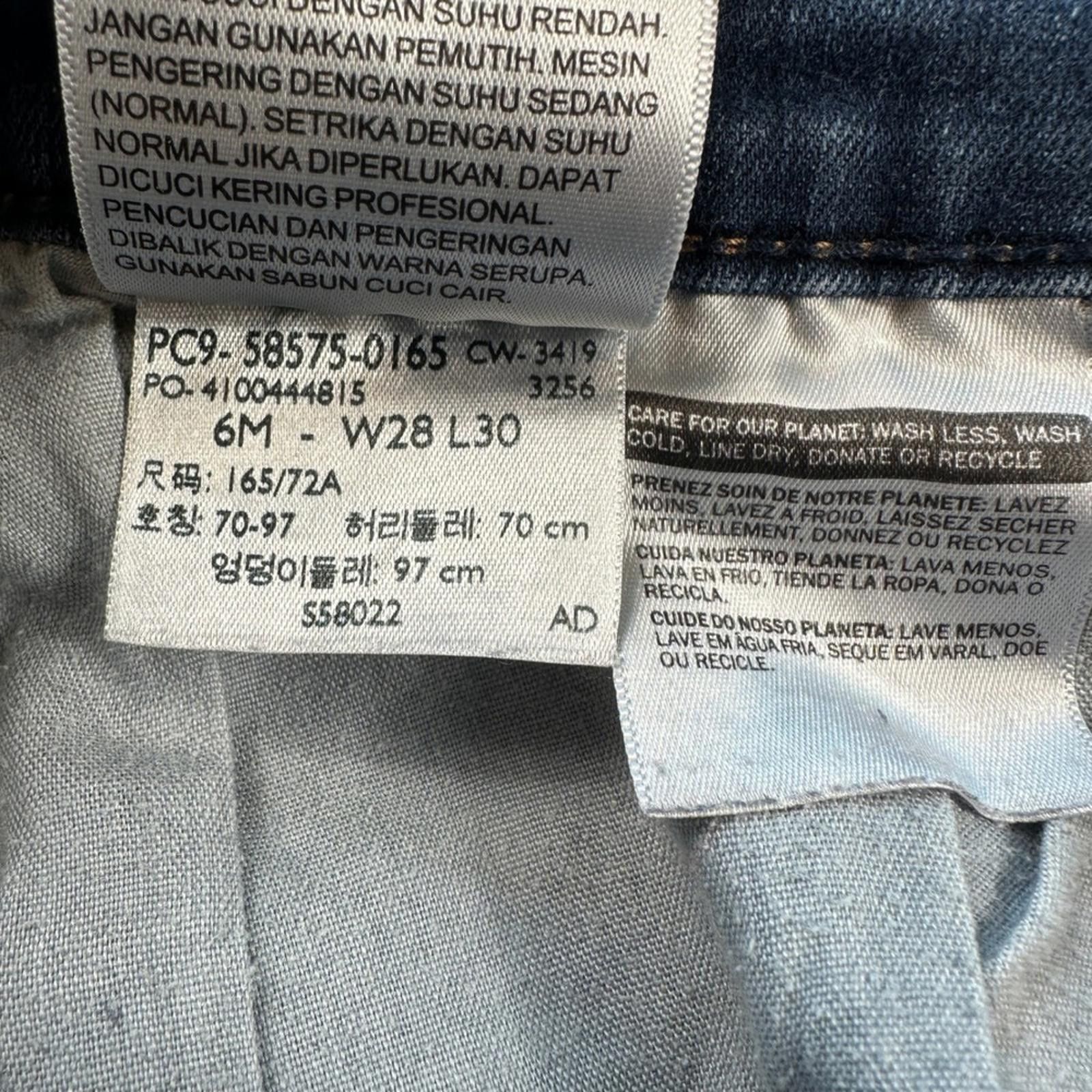Other Levis Classic Mid Rise Skinny Jeans 6 28x30 Blue Women Denim Size 28" / US 6 / IT 42 - 9 Thumbnail