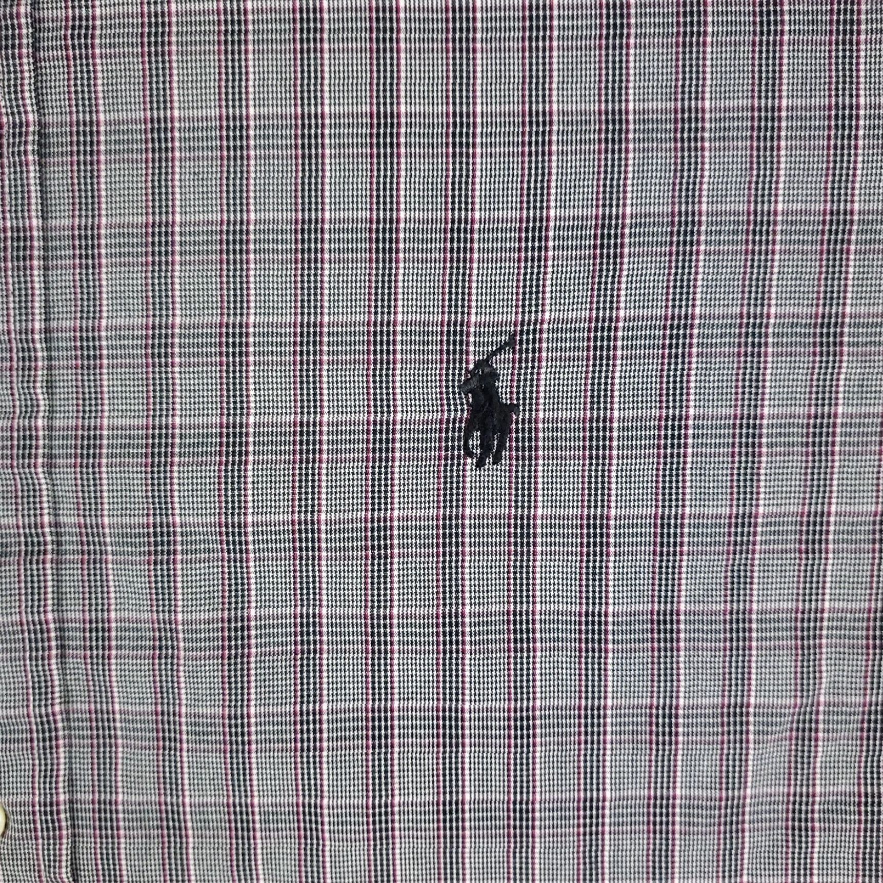 Ralph Lauren Ralph Lauren Button-Up Shirt Mens Large Gray Plaid Long Sleeve Collared Regular Fit Size US L / EU 52-54 / 3 - 2 Thumbnail